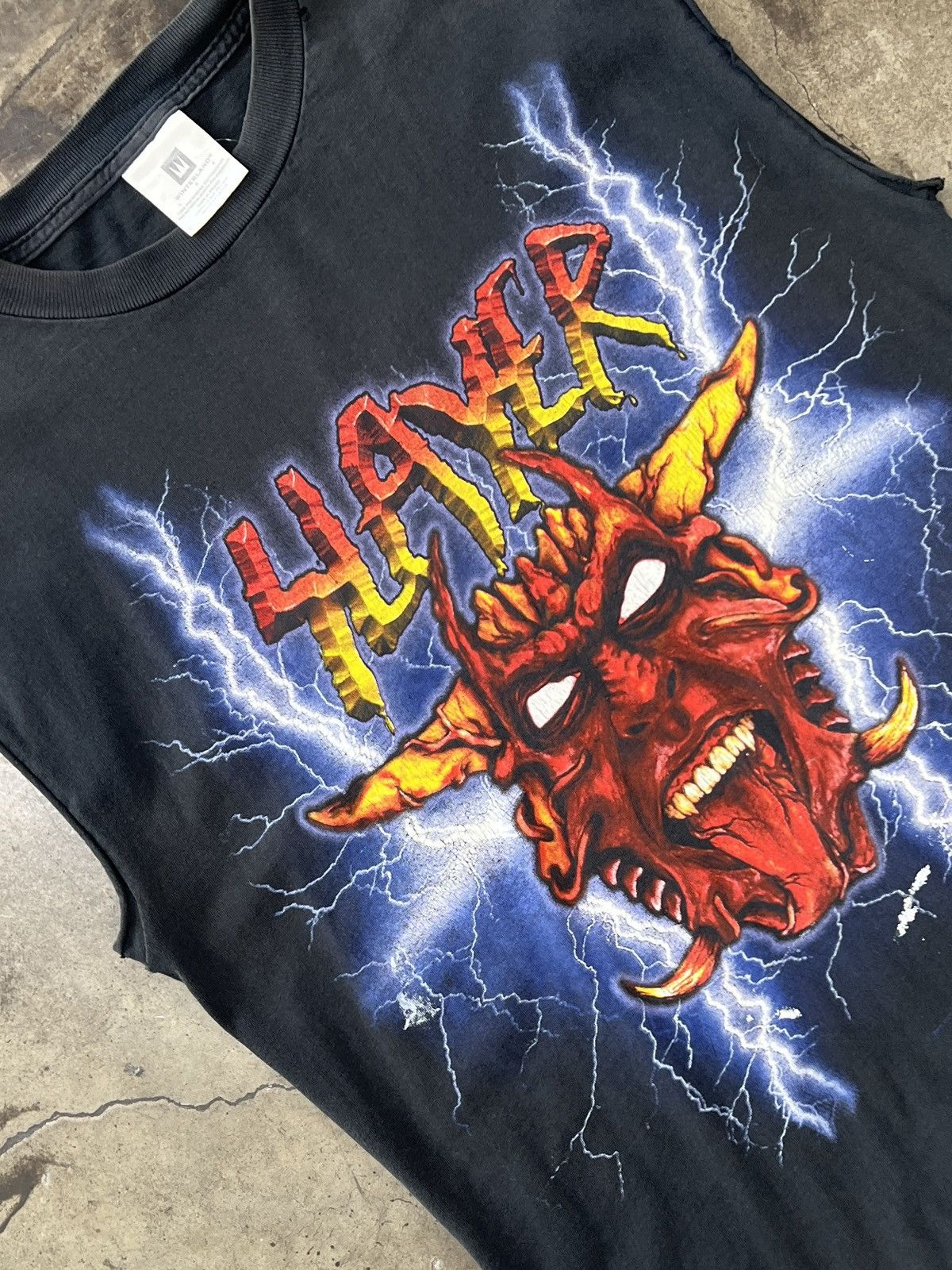 Band Tees Vintage Slayer Diabolus Distressed Tee Cut Sleeve Large Size US L / EU 52-54 / 3 - 1 Thumbnail