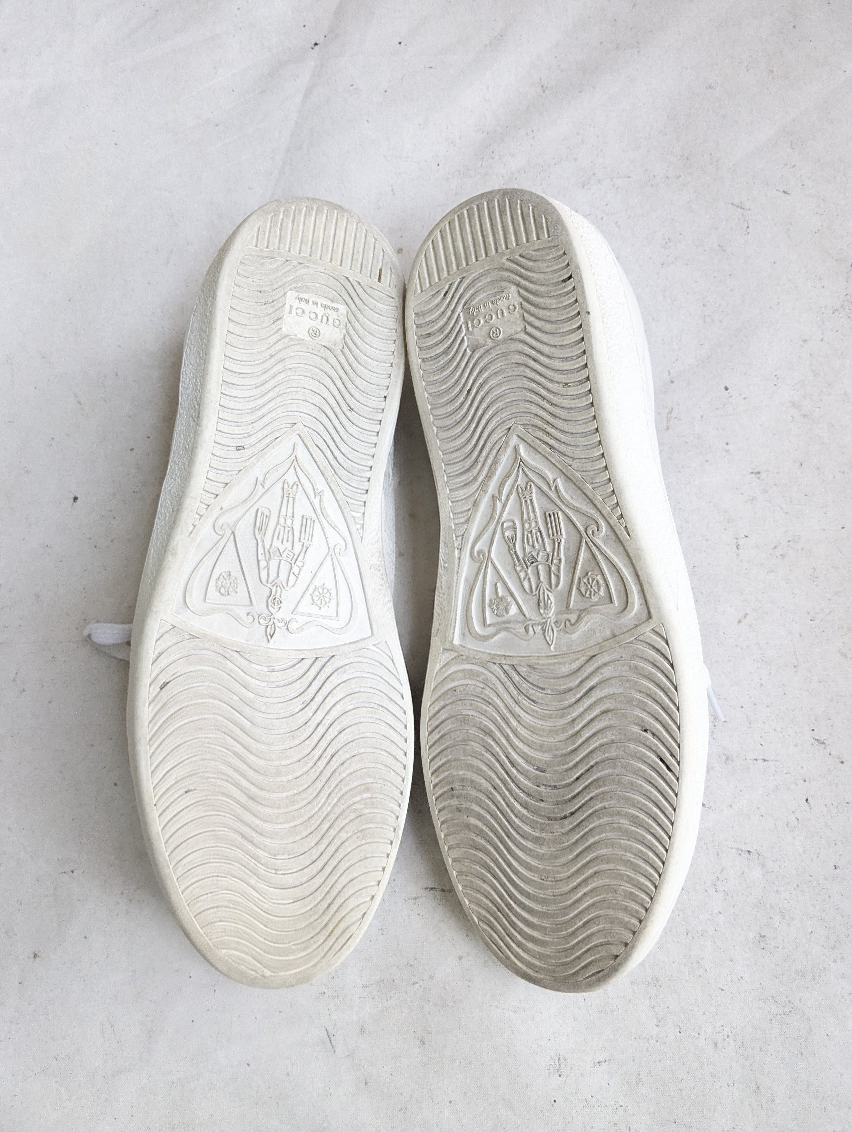 Gucci Gucci Ace White Leather 10 Low Tops Size US 10 / EU 43 - 14 Thumbnail
