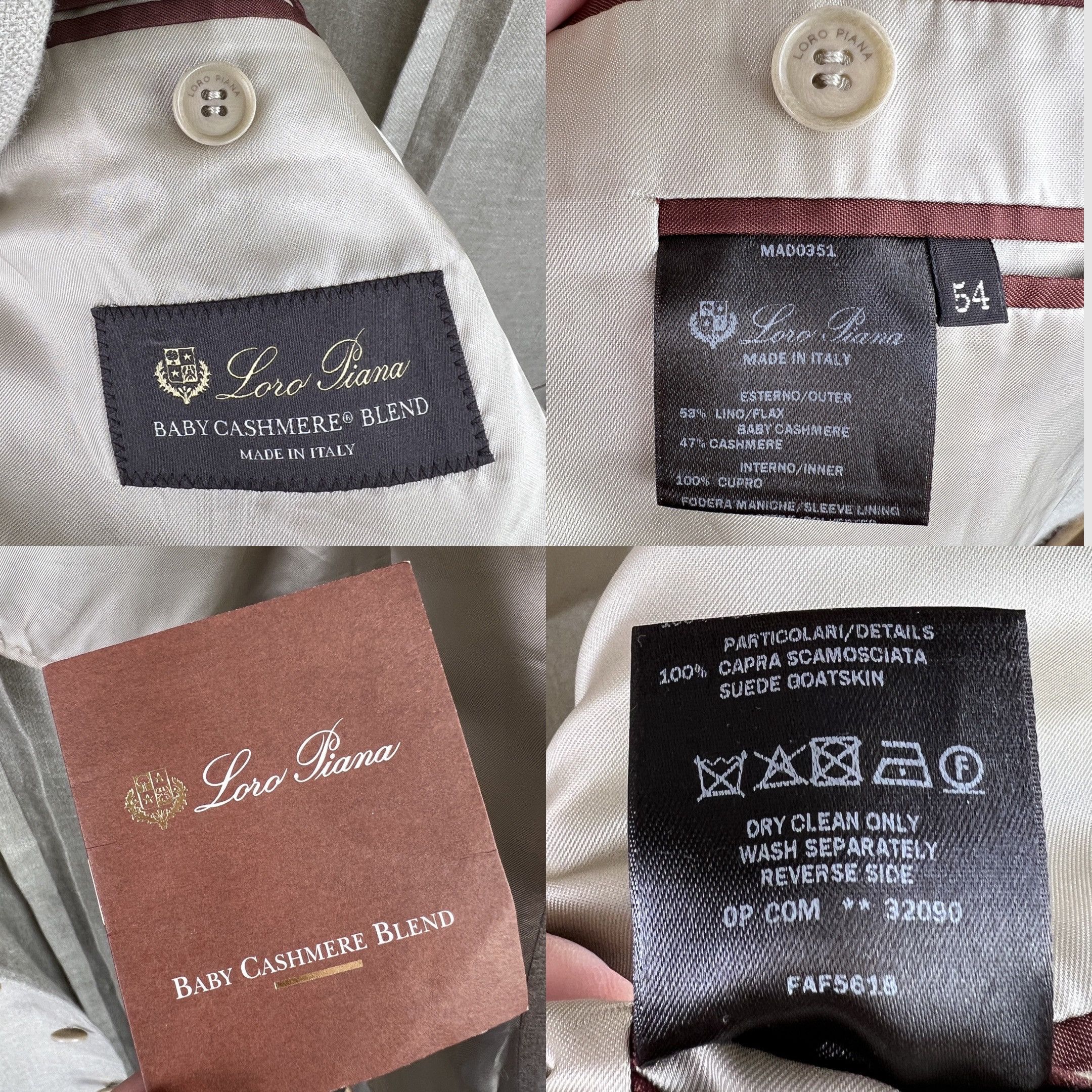 Loro Piana Baby Cashmere Blend Lino Blazer Jacket