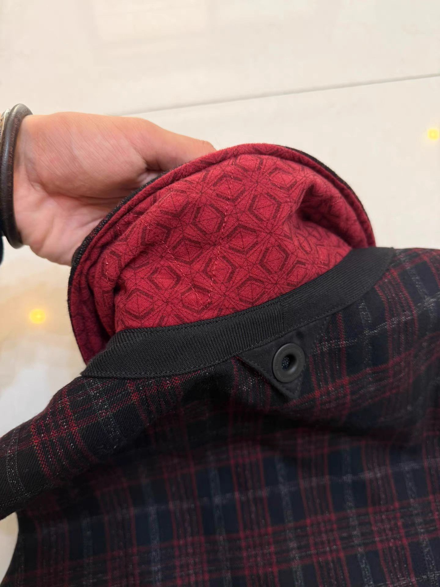 White Mountaineering WHITE MOUNTAINEERING Scottish Check Wool Technical Vest K3 Size US S / EU 44-46 / 1 - 4 Thumbnail