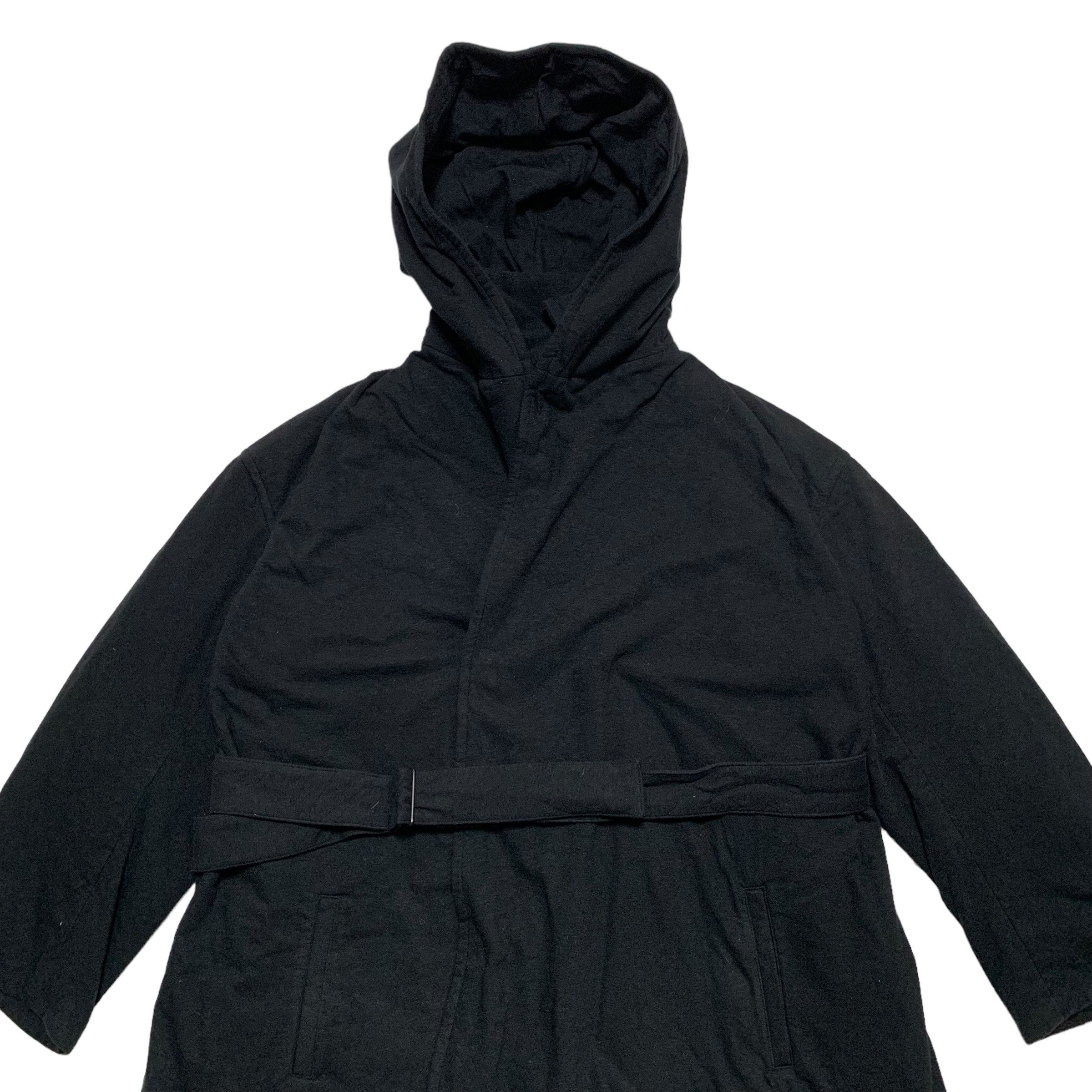 Yohji Yamamoto Vintage Yohji Yamamoto Signature Noir Hooded Oversize Coat Size S / US 4 / IT 40 - 3 Thumbnail