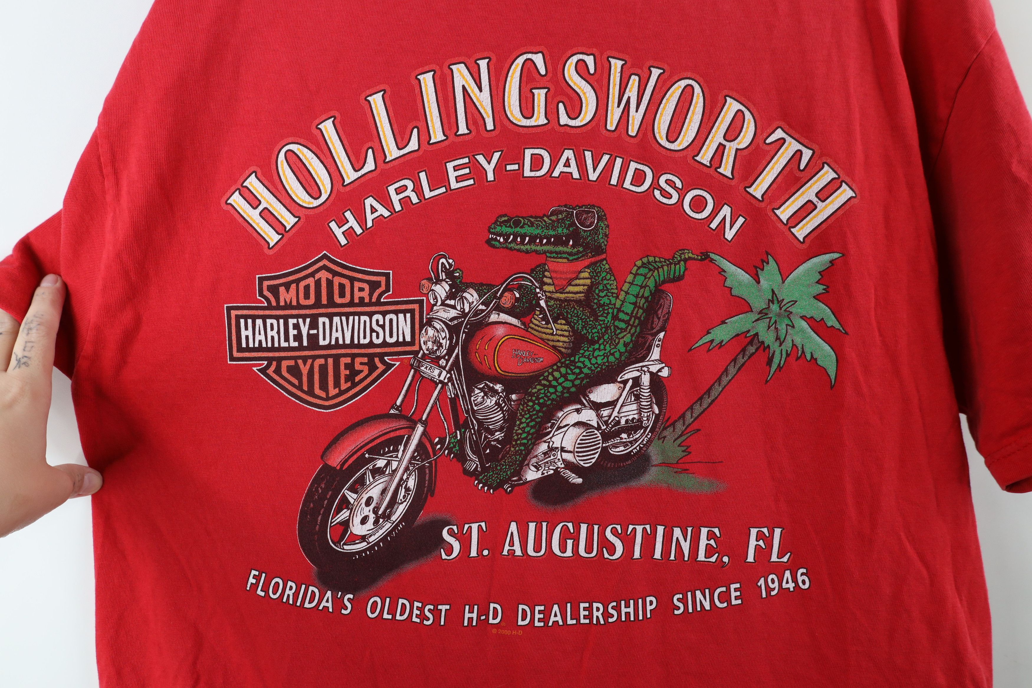 Harley Davidson × Vintage Vintage Y2K 2005 Harley Davidson Alligator T-Shirt US Size US L / EU 52-54 / 3 - 8 Thumbnail