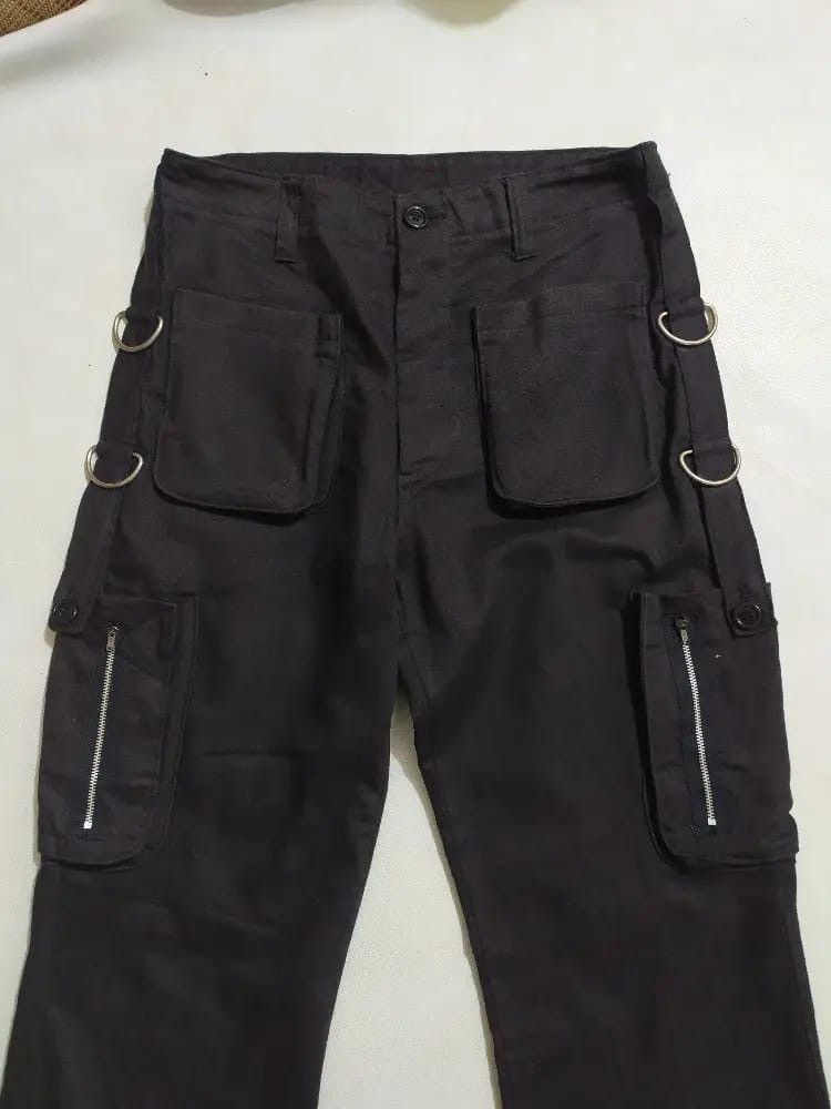 Other UNKNOWN Japanese Cargo Multipocket Bondage Punk Pants Size US 31 - 2 Thumbnail