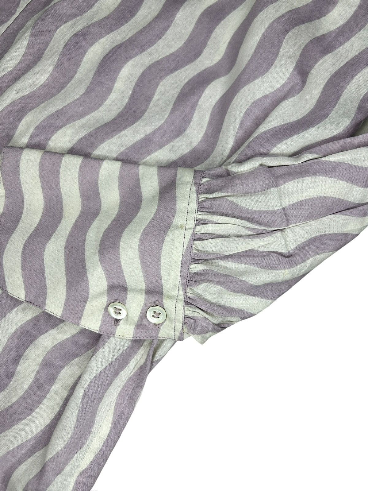 Dries Van Noten 00s Patterned Button Up Shirt Size XS / US 0-2 / IT 36-38 - 6 Thumbnail