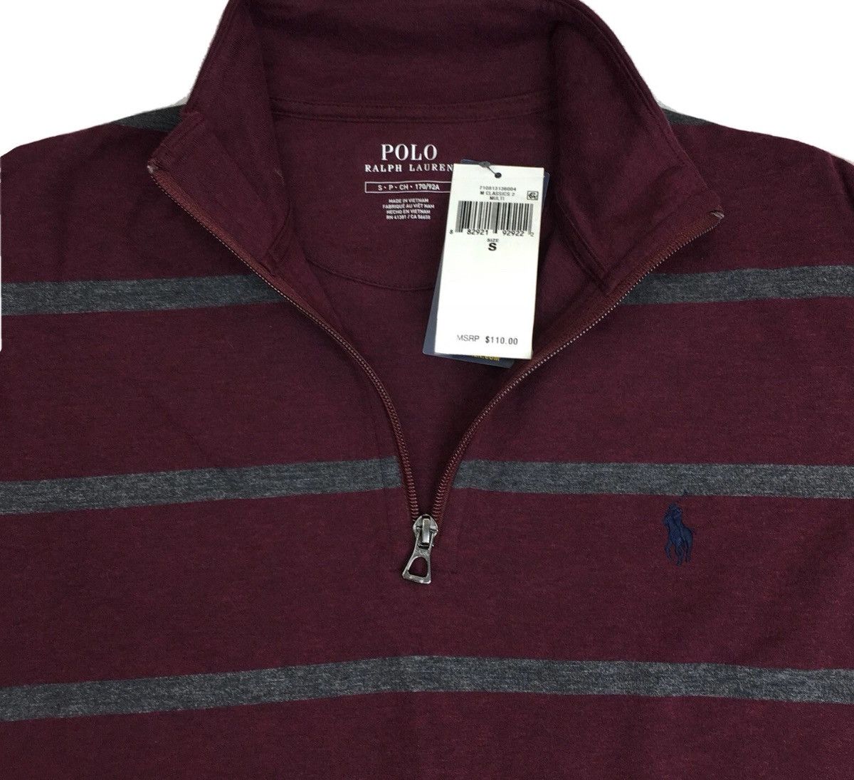 Polo Ralph Lauren Men's Polo Ralph Lauren Quarter-Zip Pullover Sweater Size US S / EU 44-46 / 1 - 8 Thumbnail