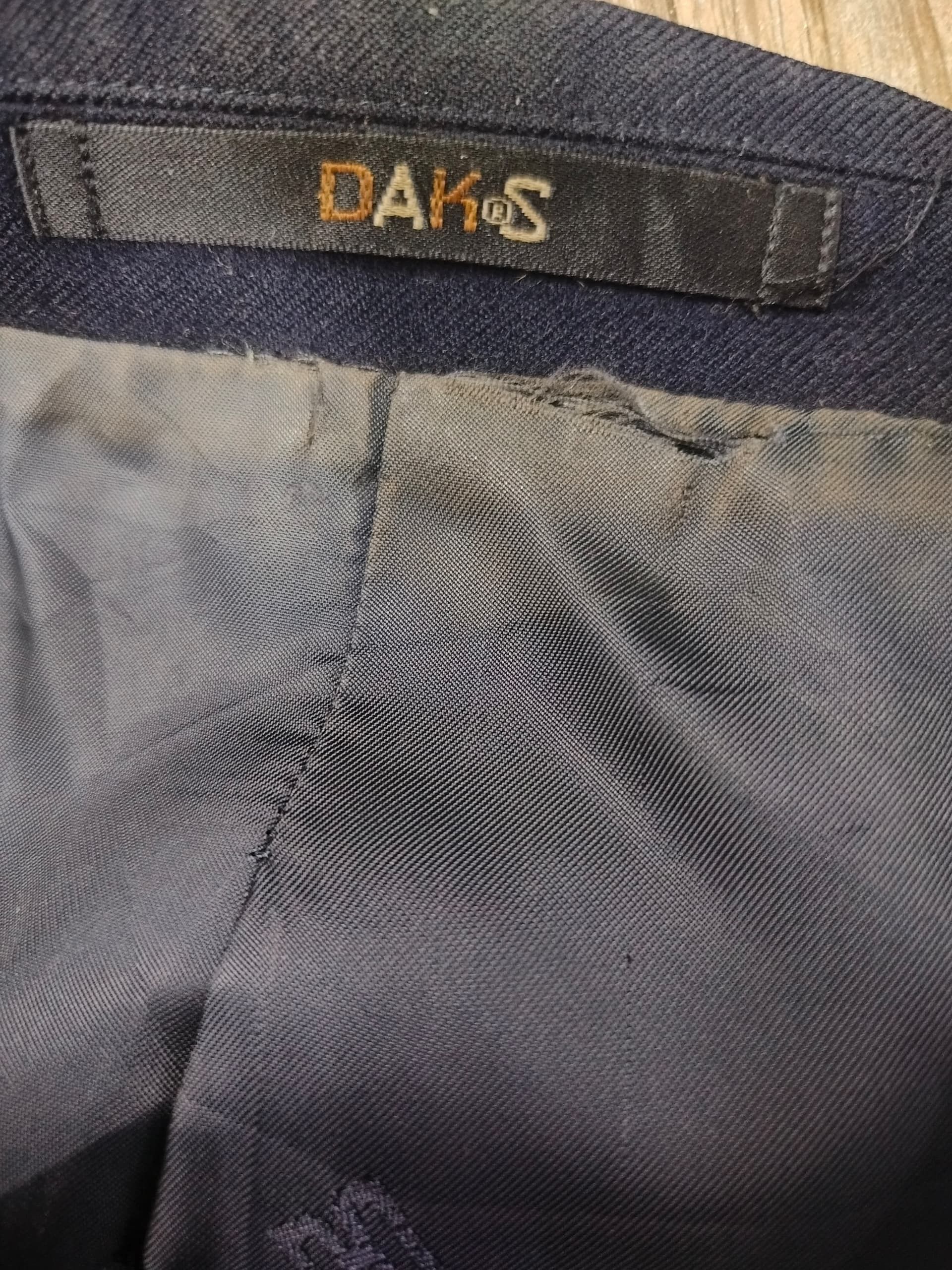 DAKS DAKS Japan Tailored Wool Blazer – Gold Button Classic Size 38R - 6 Thumbnail