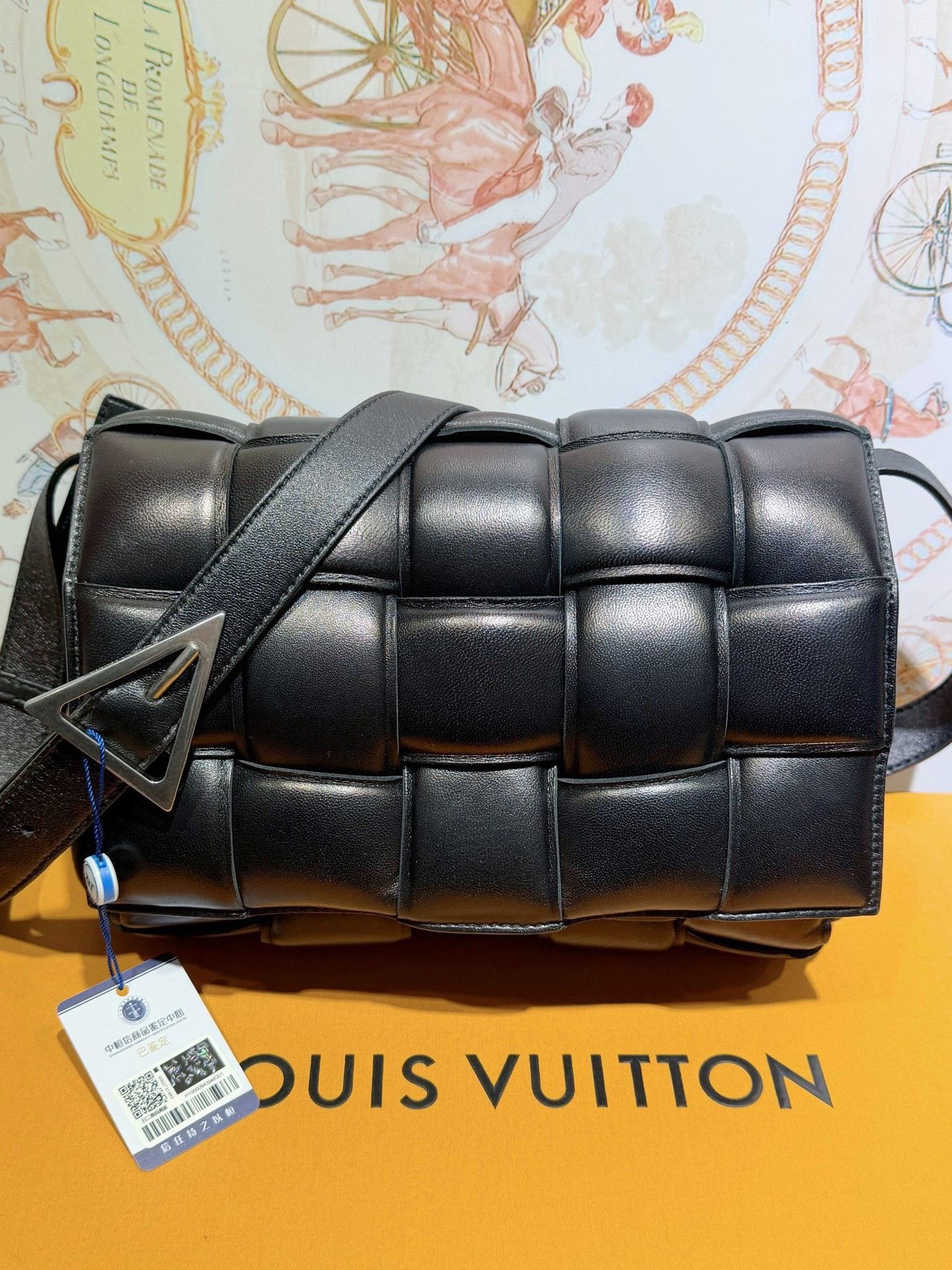 Bottega Veneta BV Cassette Woven Black Crossbody Bag Size ONE SIZE - 1 Thumbnail