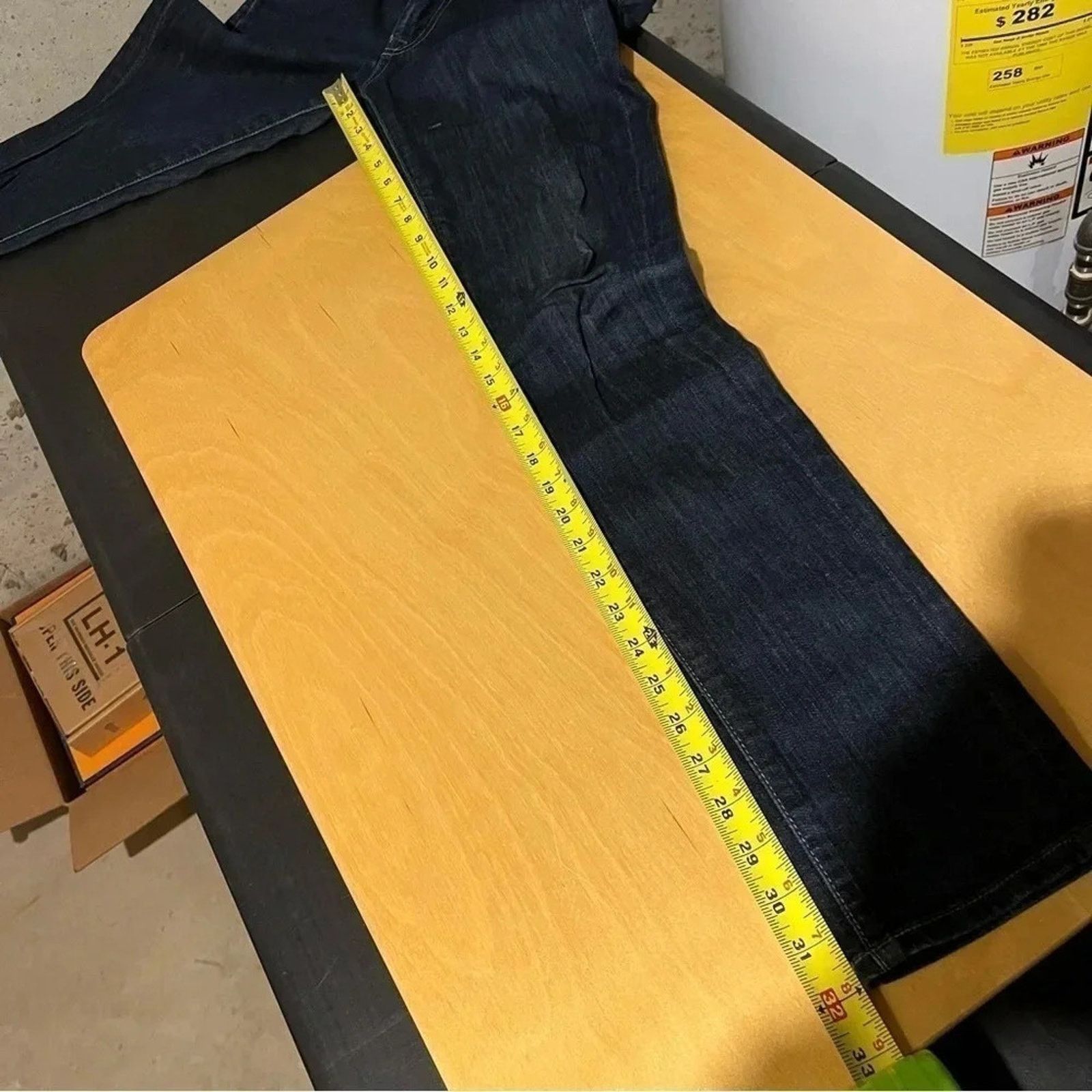 7 For All Mankind 7FAM Roxanne Skinny Jeans SZ 27 Dark Wash Size 27" / US 4 / IT 40 - 9 Thumbnail
