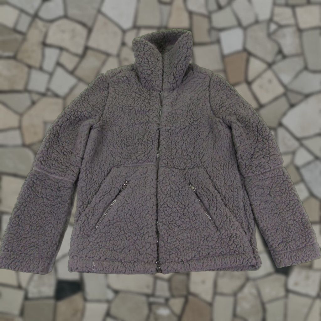 Vintage Zella Jacket Womens XS Gray Sherpa Fleece Full Zip Zipper Pockets Casual Outdoor Size XS / US 0-2 / IT 36-38 - 1 Thumbnail