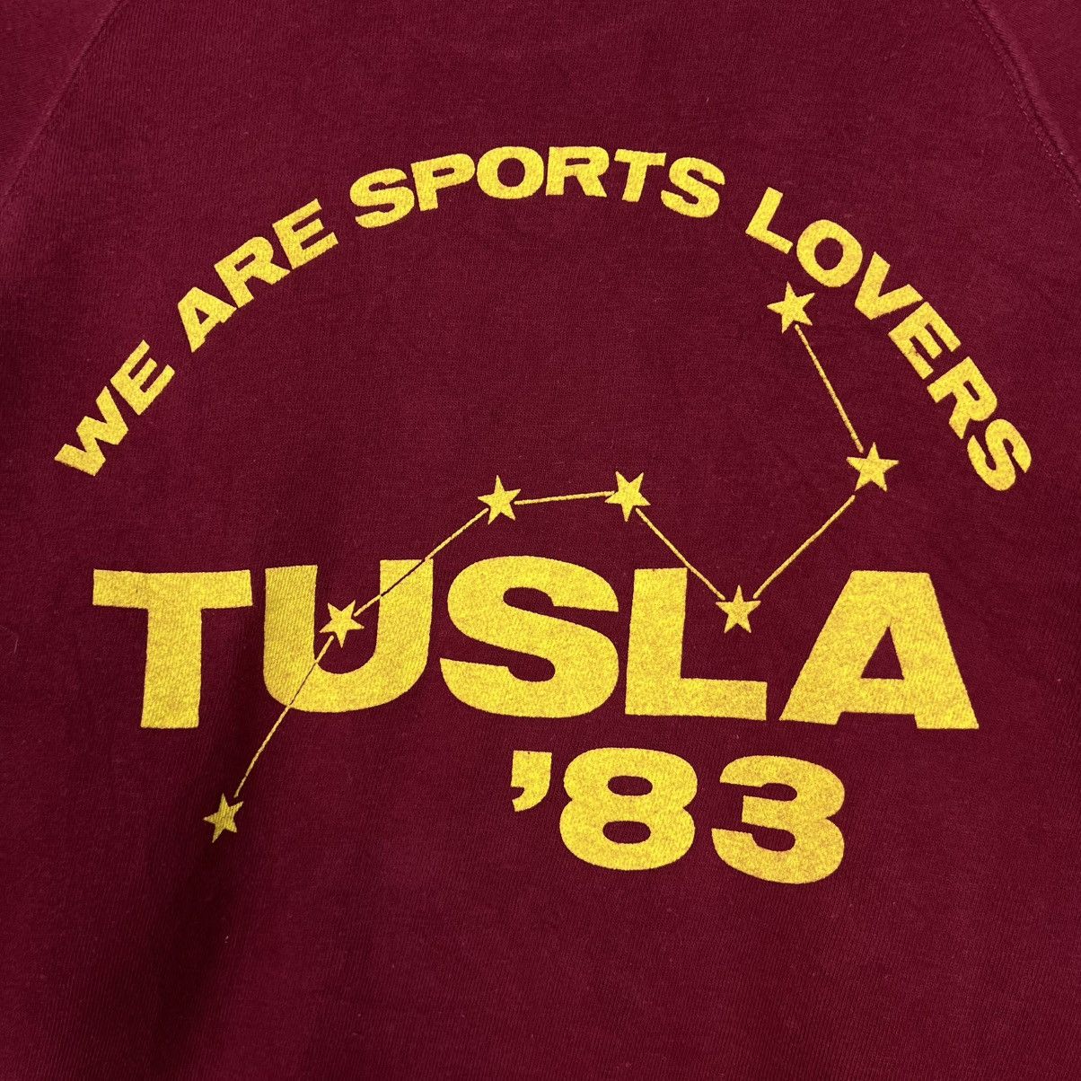 Vintage 1983 TUSLA Big Logo Volleball Crewneck Sweatshirt #4002-C182 Size US S / EU 44-46 / 1 - 3 Thumbnail