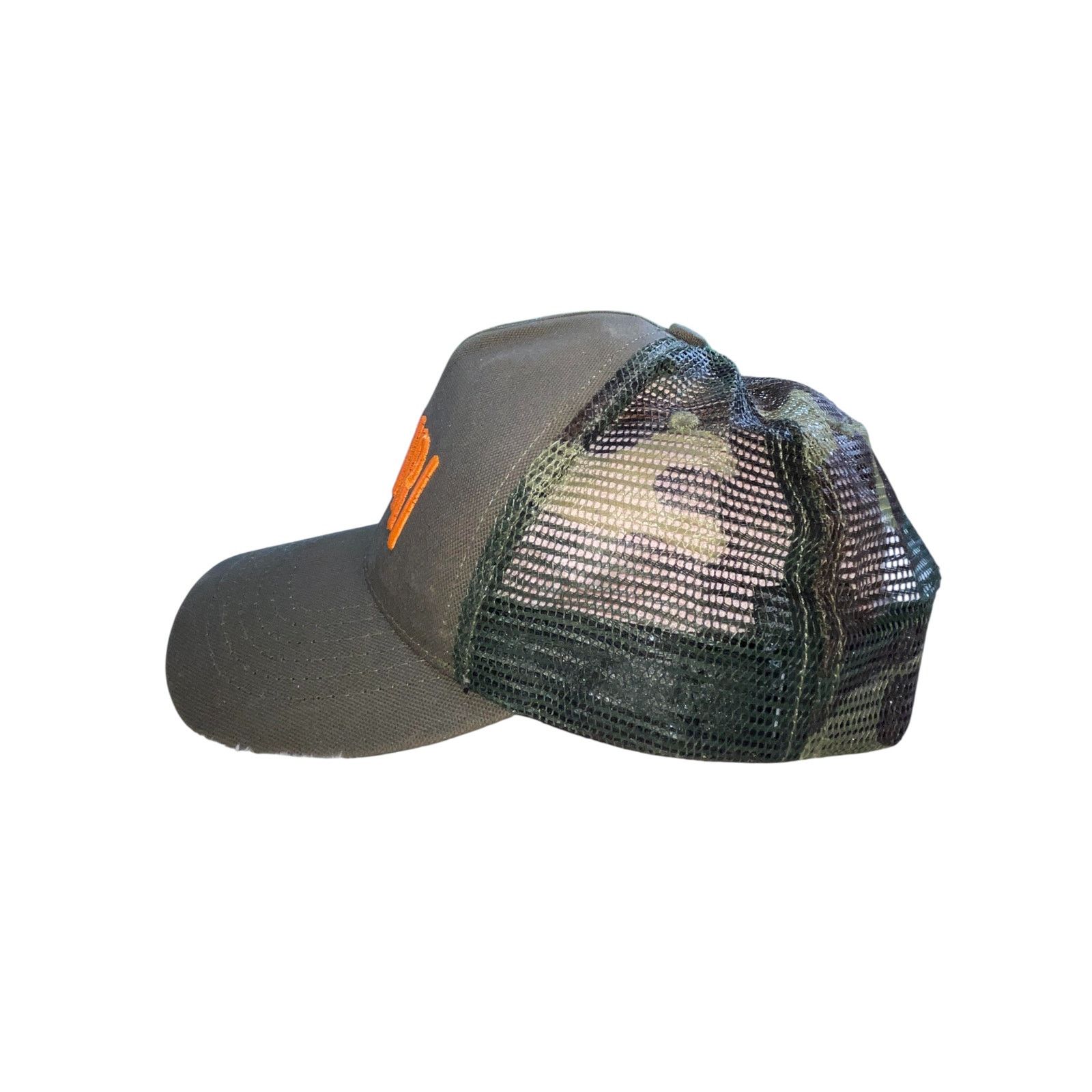 Amiri Amiri Orange Core Logo Camo Hat Size ONE SIZE - 2 Thumbnail