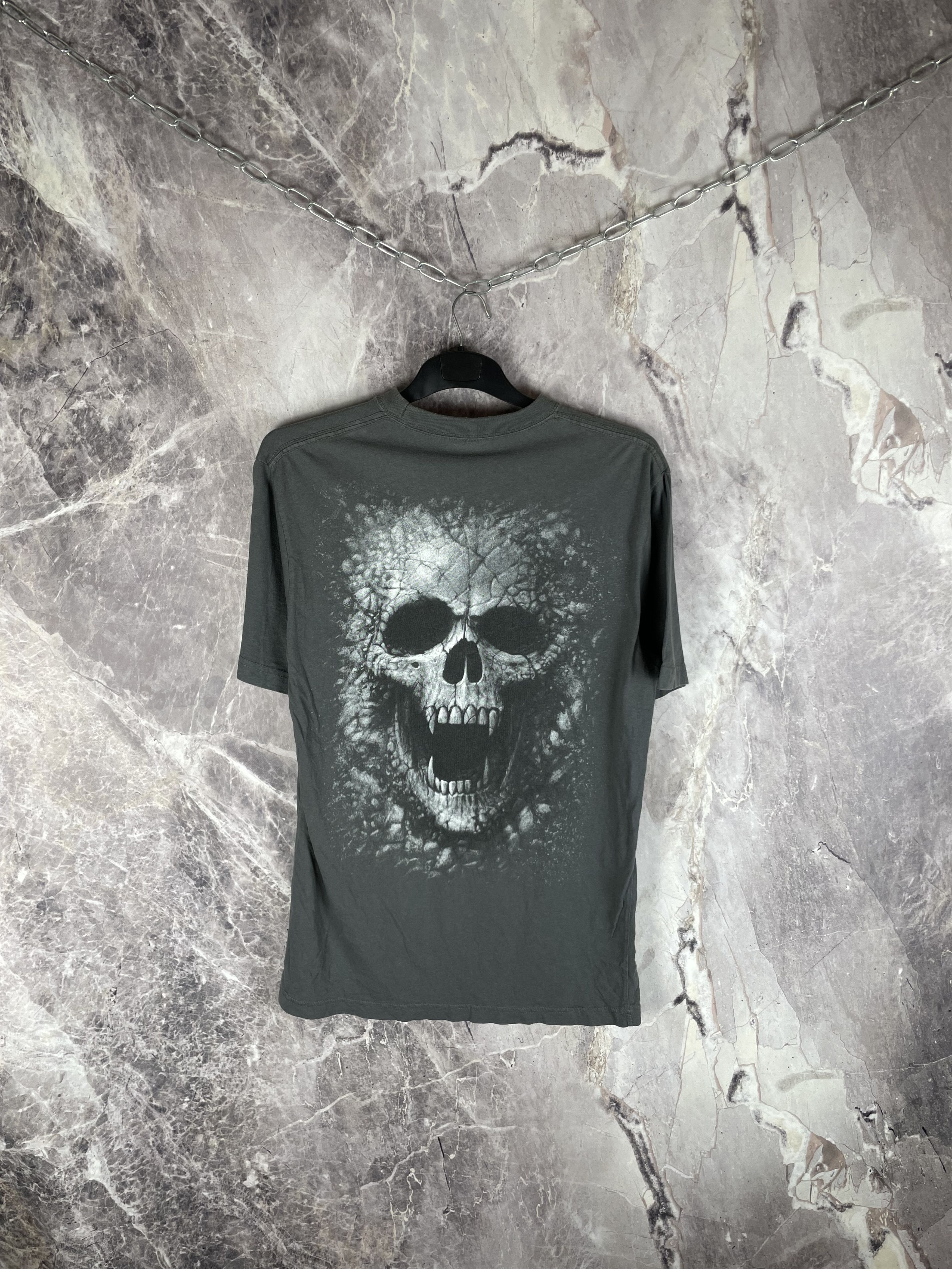 Band Tees vintage faded spiral skull shirt Size US L / EU 52-54 / 3 - 6 Thumbnail