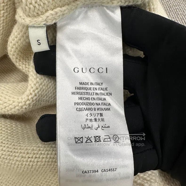 Other Gucci V-neck logo long-sleeved woollen pullover sweater Size US S / EU 44-46 / 1 - 4 Thumbnail