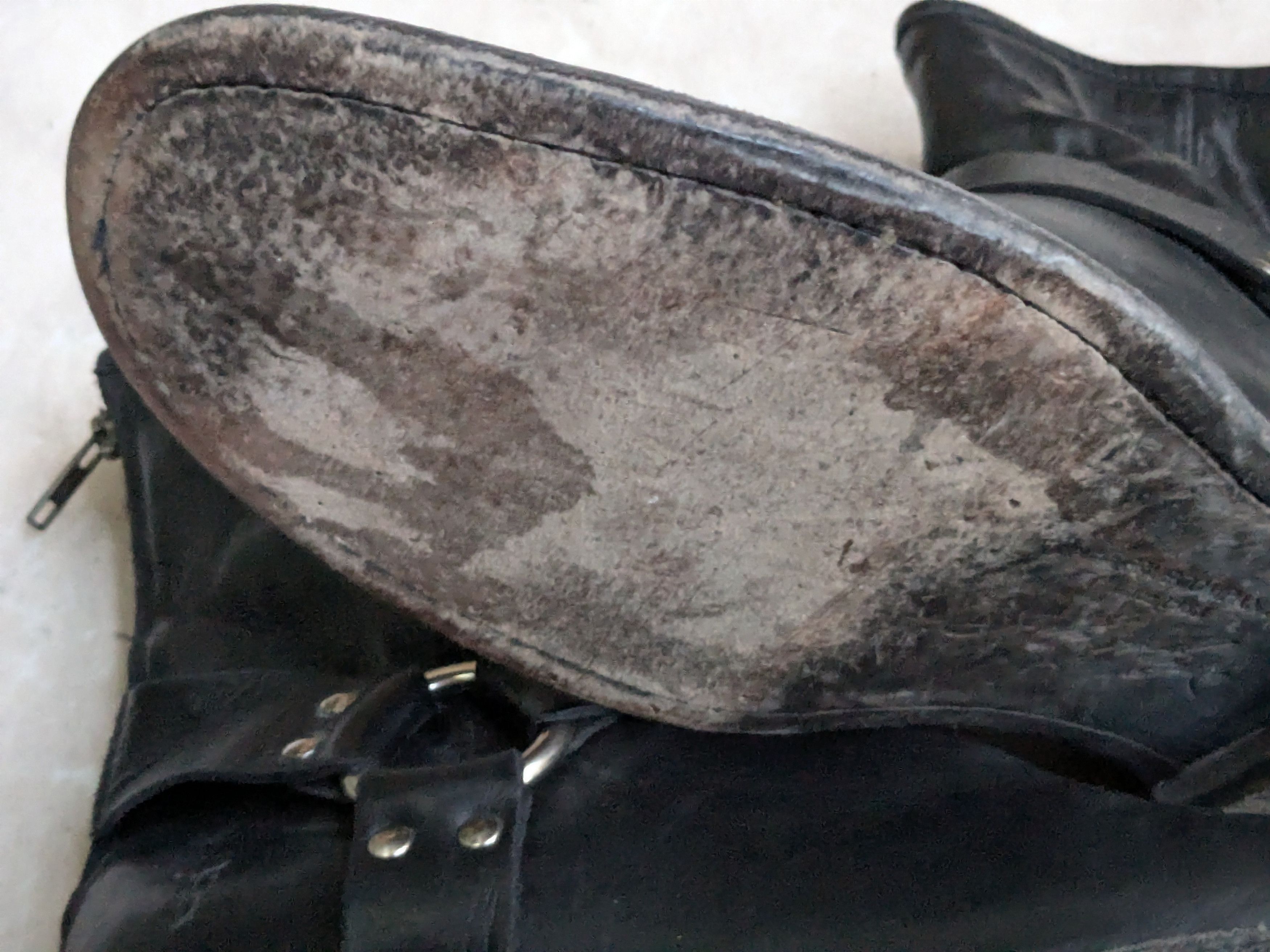 Frye Frye Harness Boots Black 9.5 D Leather Buckle Strap Size US 9.5 / EU 42-43 - 15 Thumbnail