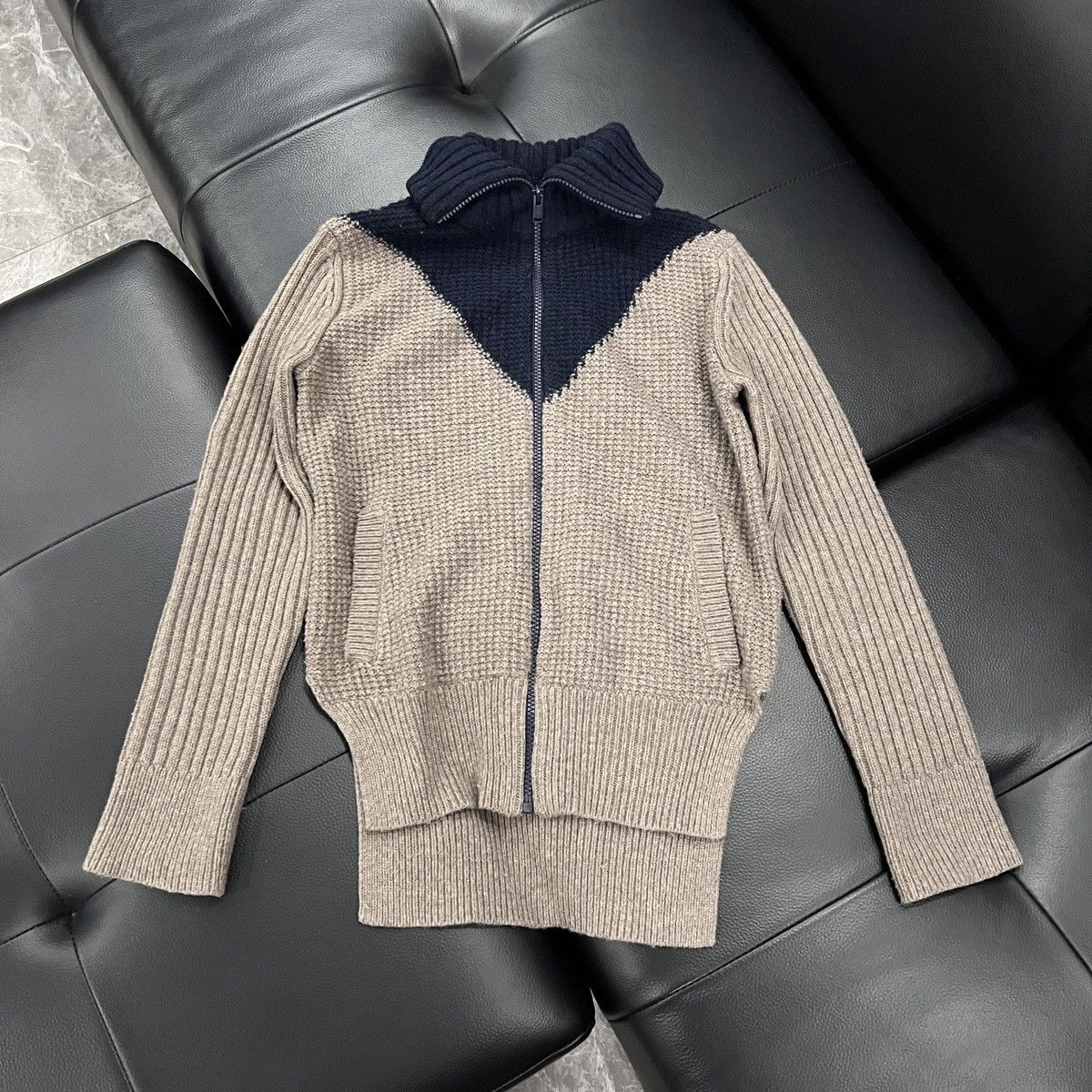 Undercover Undercover by Uniqlo Colorblock Zip Knit Cardigan Size US S / EU 44-46 / 1 - 1 Thumbnail