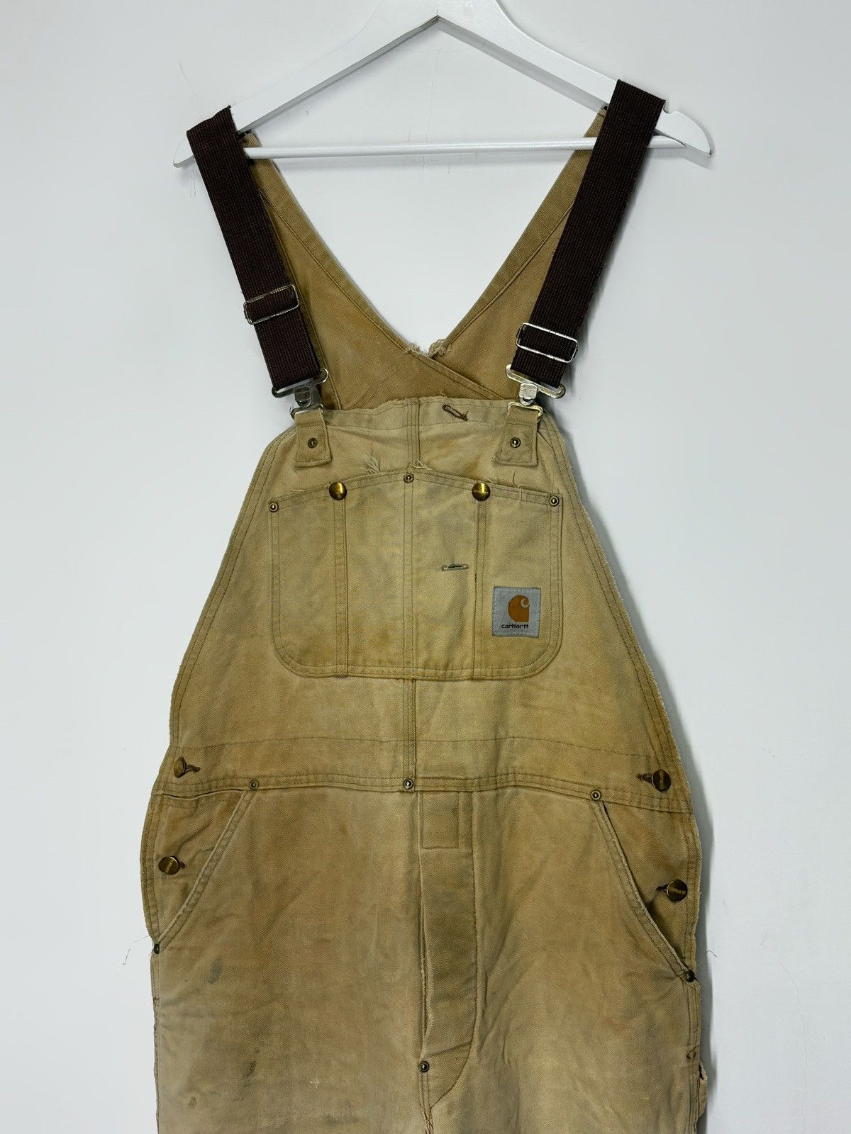 Carhartt Carhartt vintage overall canvas trashed faded mens rare Size US 32 / EU 48 - 3 Thumbnail