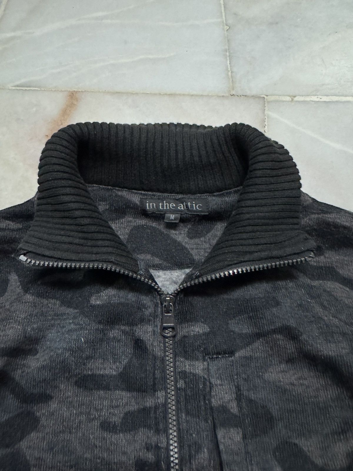 In The Attic INTHEATTIC HOMME SWEATER BONO STYLE CAMOUFLAGE ZIPPER Size US S / EU 44-46 / 1 - 3 Thumbnail