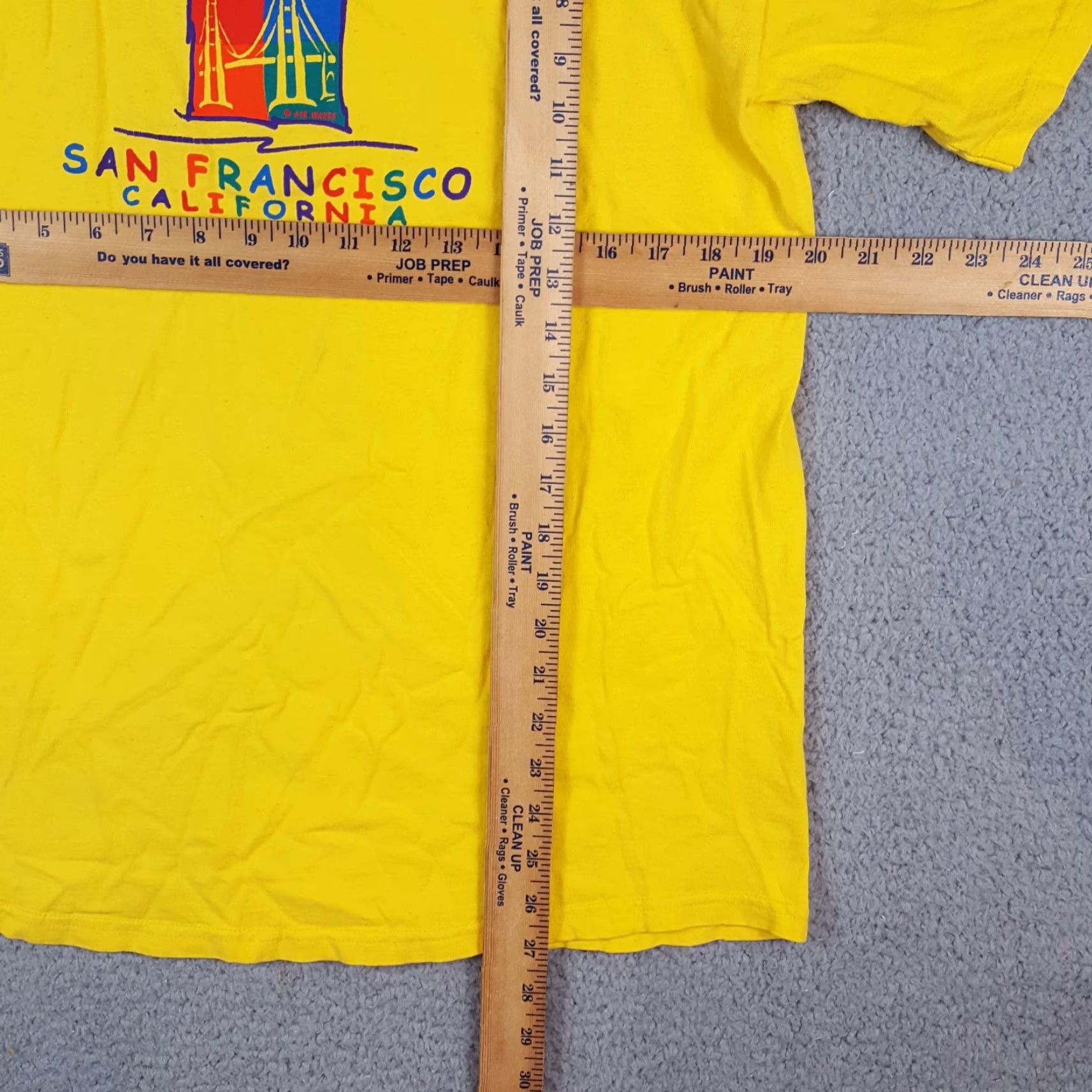 Rainbow VINTAGE San Francisco California Rainbow Men's M Yellow Hipster T Shirt 90s Size US M / EU 48-50 / 2 - 5 Thumbnail