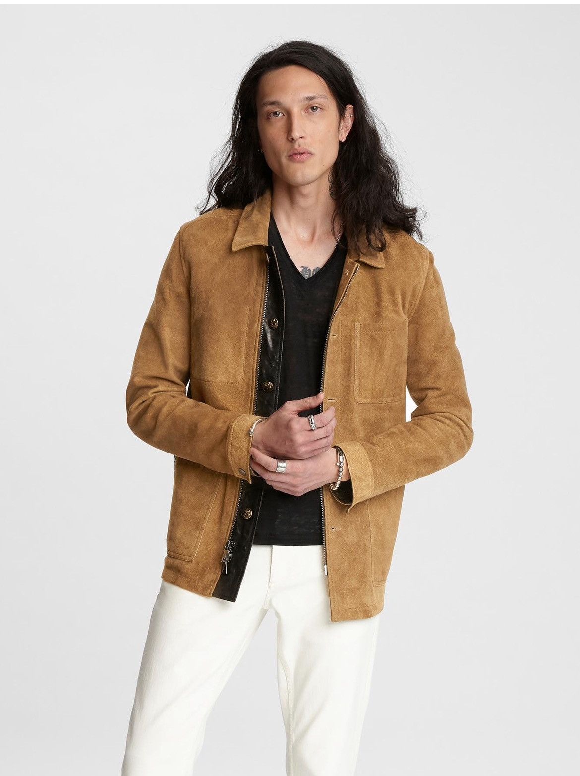 John Varvatos Suede workwear Jacket. 52 Size US L / EU 52-54 / 3 - 13 Thumbnail