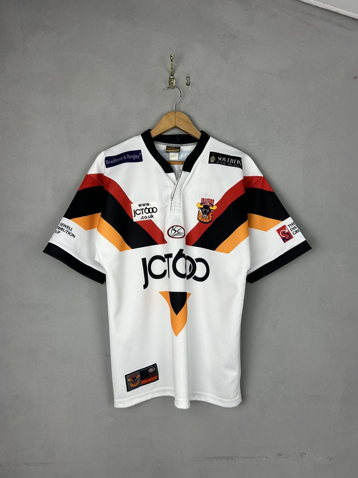 Vintage Bradford Bulls Rugby Jersey Shirt ISC Dobby #9 Super League Size US S / EU 44-46 / 1 - 1 Thumbnail