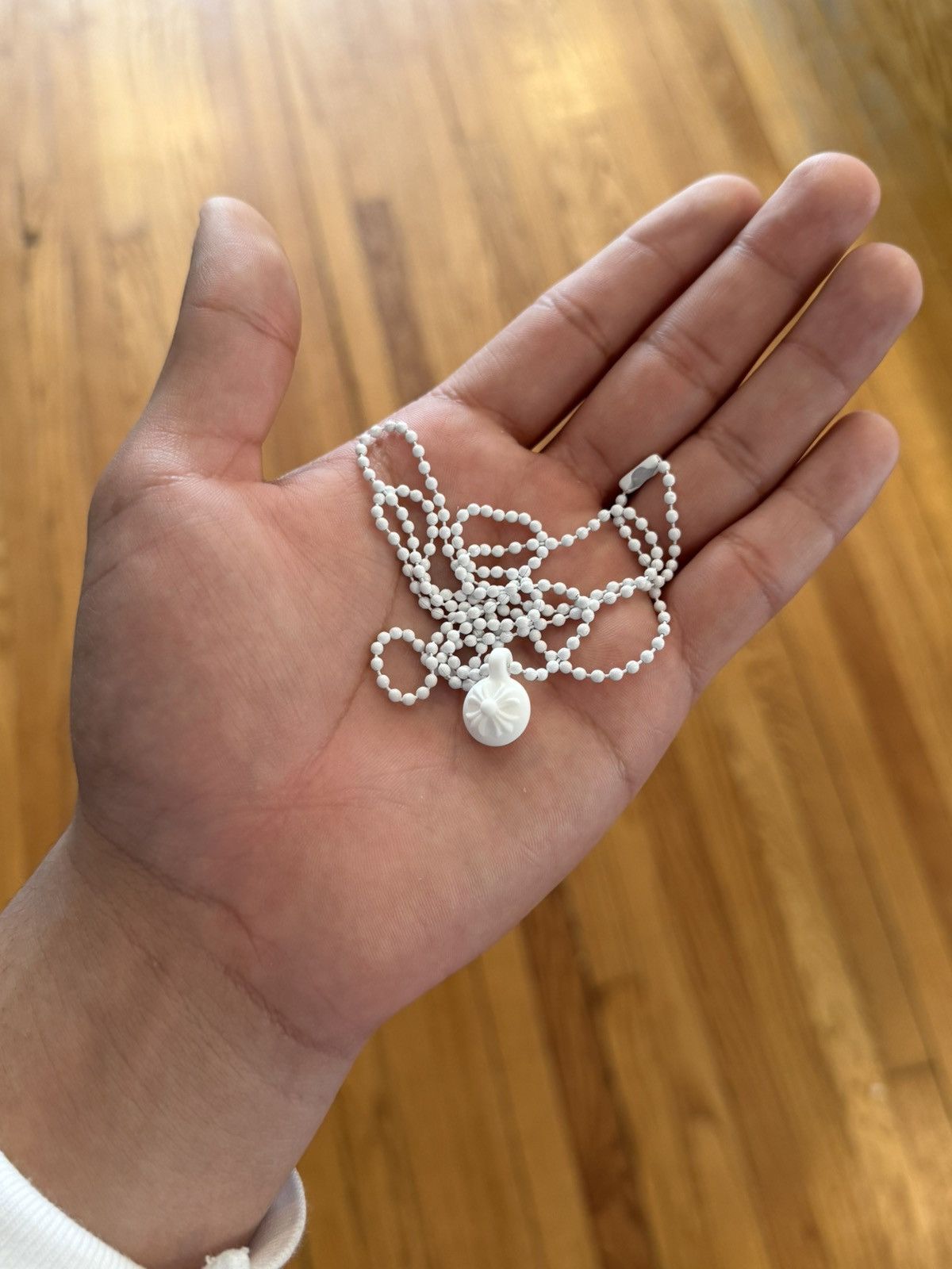 Chrome Hearts Chrome hearts white silicone crossball necklace O/S Size ONE SIZE - 1 Thumbnail