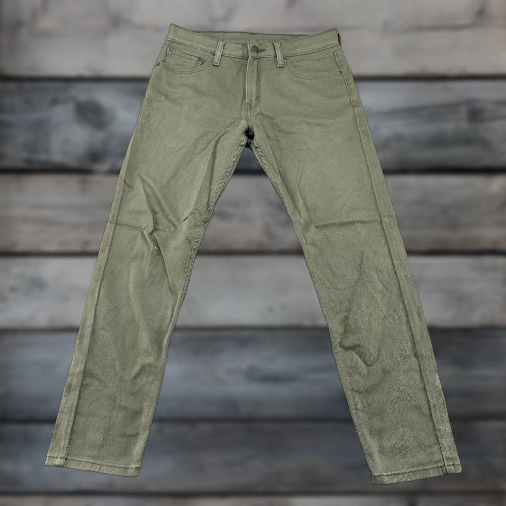 Levi's Levi's 512 Jeans Mens 30x30 Green Slim Straight Leg Light Wash Stretch Denim Modern 500 Series Mens Size US 30 / EU 46 - 1 Thumbnail