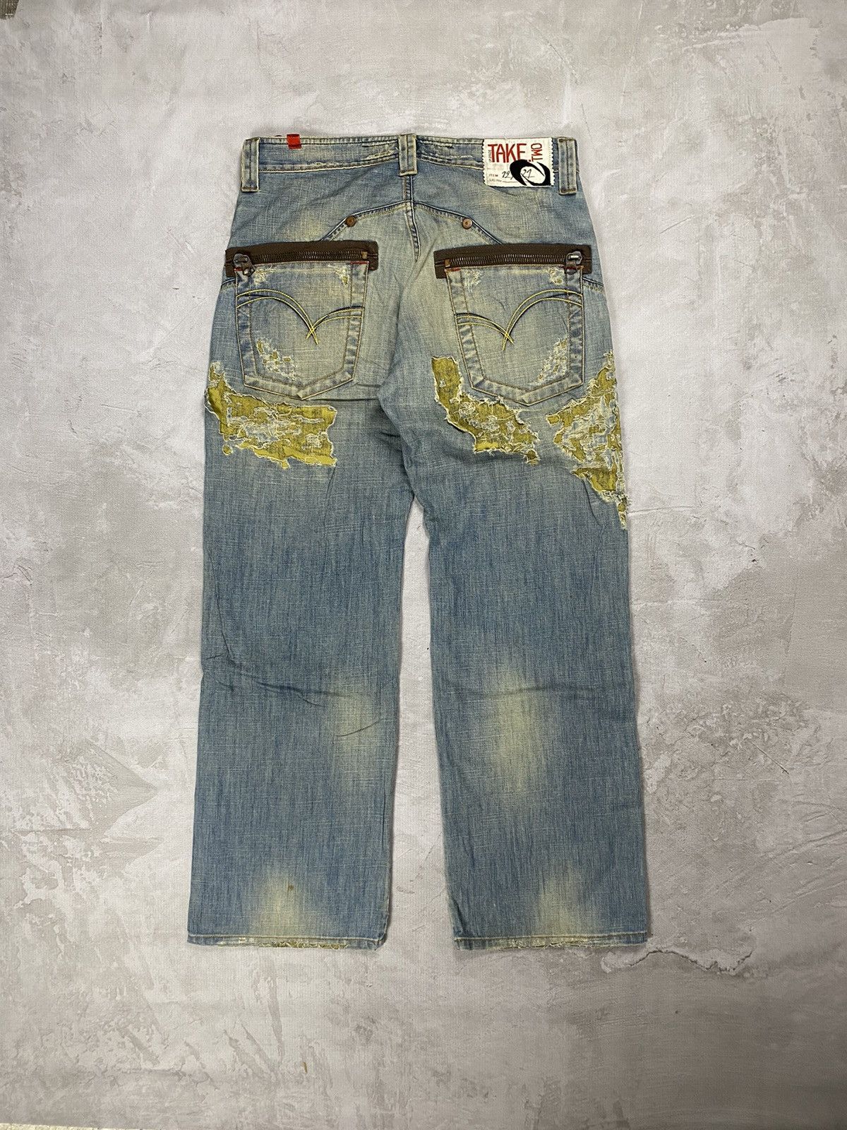 If Six Was Nine × Japanese Brand × Le Grande Bleu (L.G.B.) Take Two Boro Denim Jeans Size US 31 - 2 Thumbnail