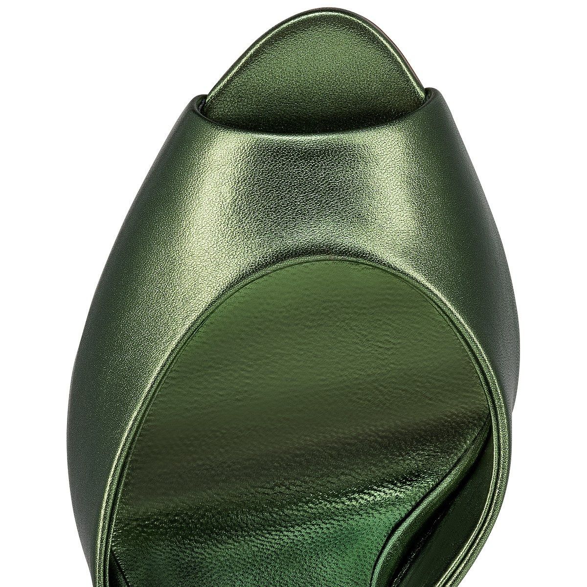 Christian Louboutin o1s1wg110225 Heels in Olive Size US 8 / IT 38 - 3 Thumbnail