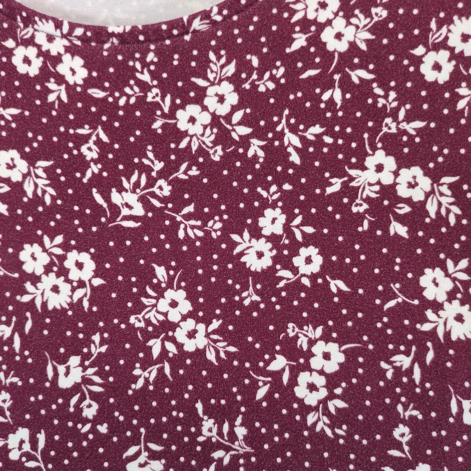 Old Navy Old Navy Burgundy Floral Tank Dress Sz XL Stretch Flowy Size XL / US 12-14 / IT 48-50 - 10 Thumbnail