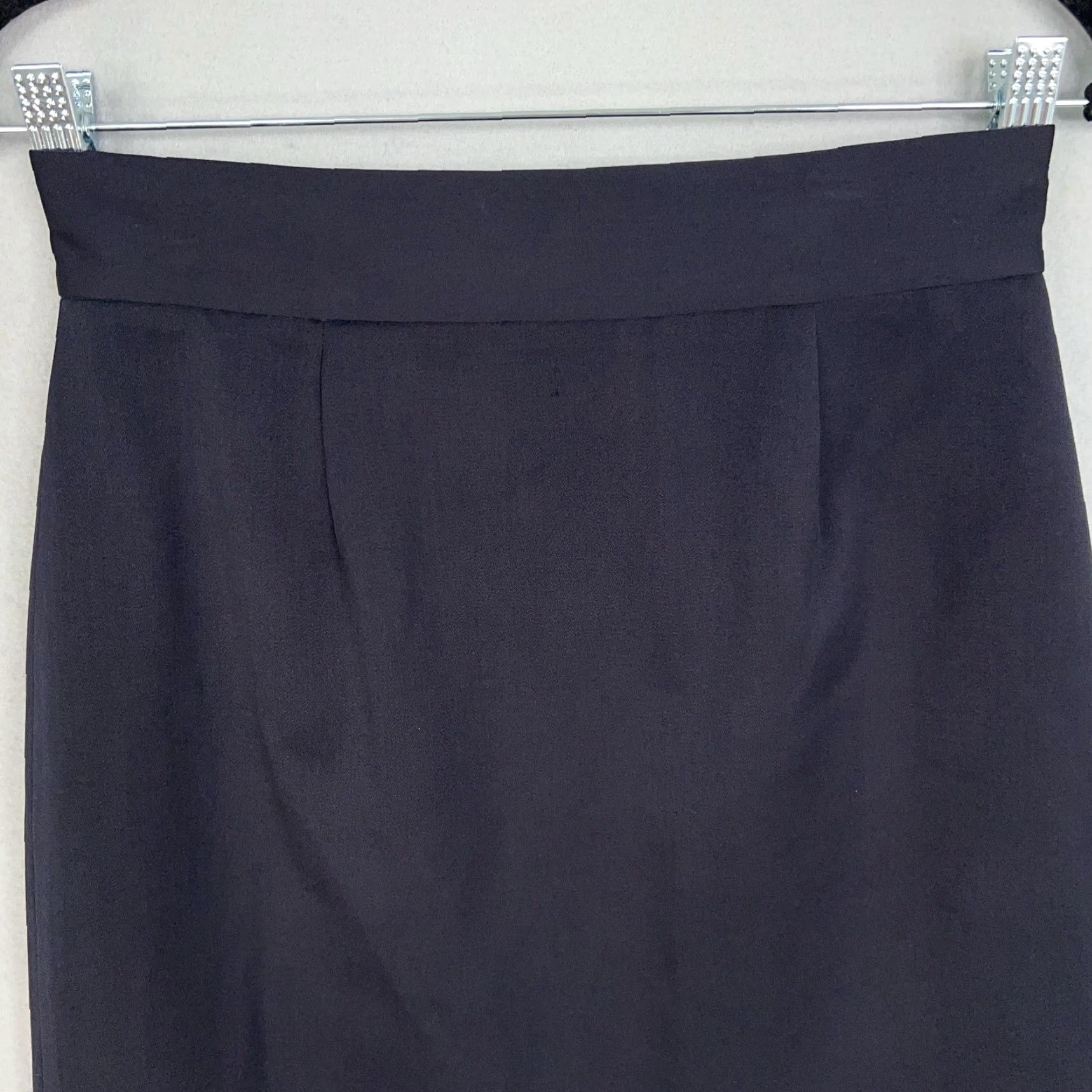 J.Crew J.Crew Skirt Womens 6 Navy Italian Wool Pencil Minimal Quiet Luxury Made Italy Skirt Size 28" / US 6 / IT 42 - 2 Thumbnail