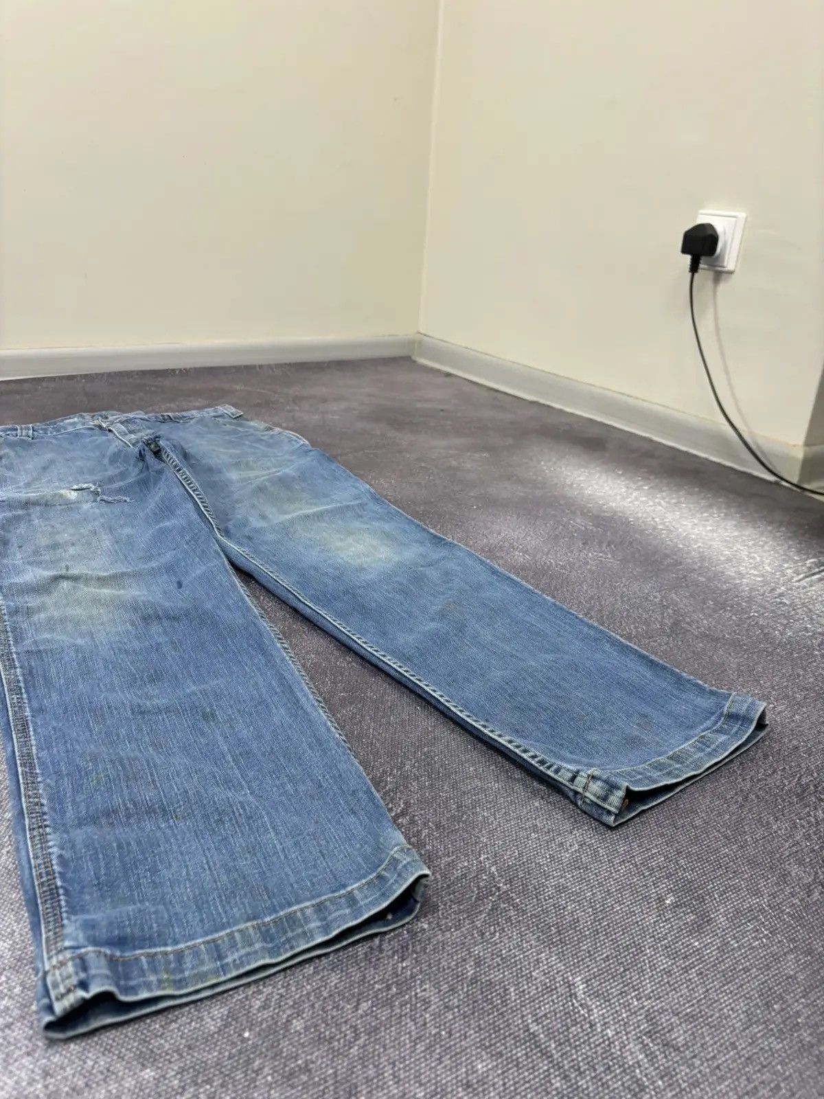 Carhartt × Vintage Vintage Carhartt Hype Blue USA Denim Relaxed Fit Jeans Size US 36 / EU 52 - 8 Thumbnail