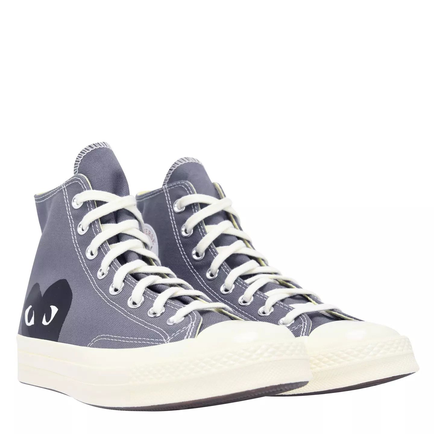 Comme des Garcons PLAY × Converse o1g2r1mq0426 Chuck 70 High-Top Sneakers in Grey Size US 12 / EU 45 - 4 Thumbnail