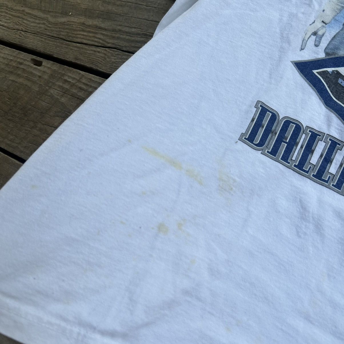 NFL Vintage Dallas Cowboys NFL Troy Aikman Distressed T Shirt Size US XL / EU 56 / 4 - 3 Thumbnail