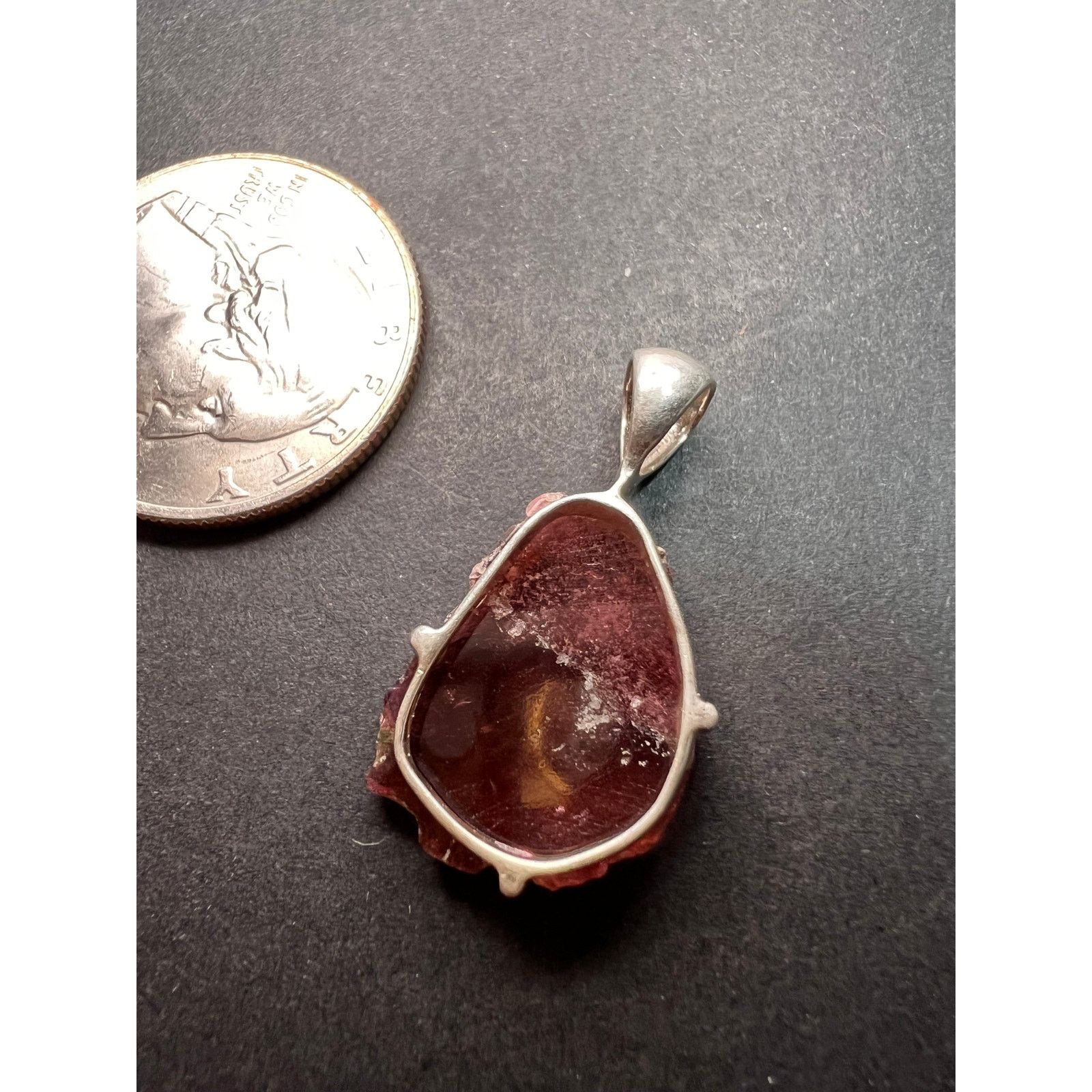 Other NEW Pink tourmaline sterling silver pendant 2.16 grams Size ONE SIZE - 3 Thumbnail