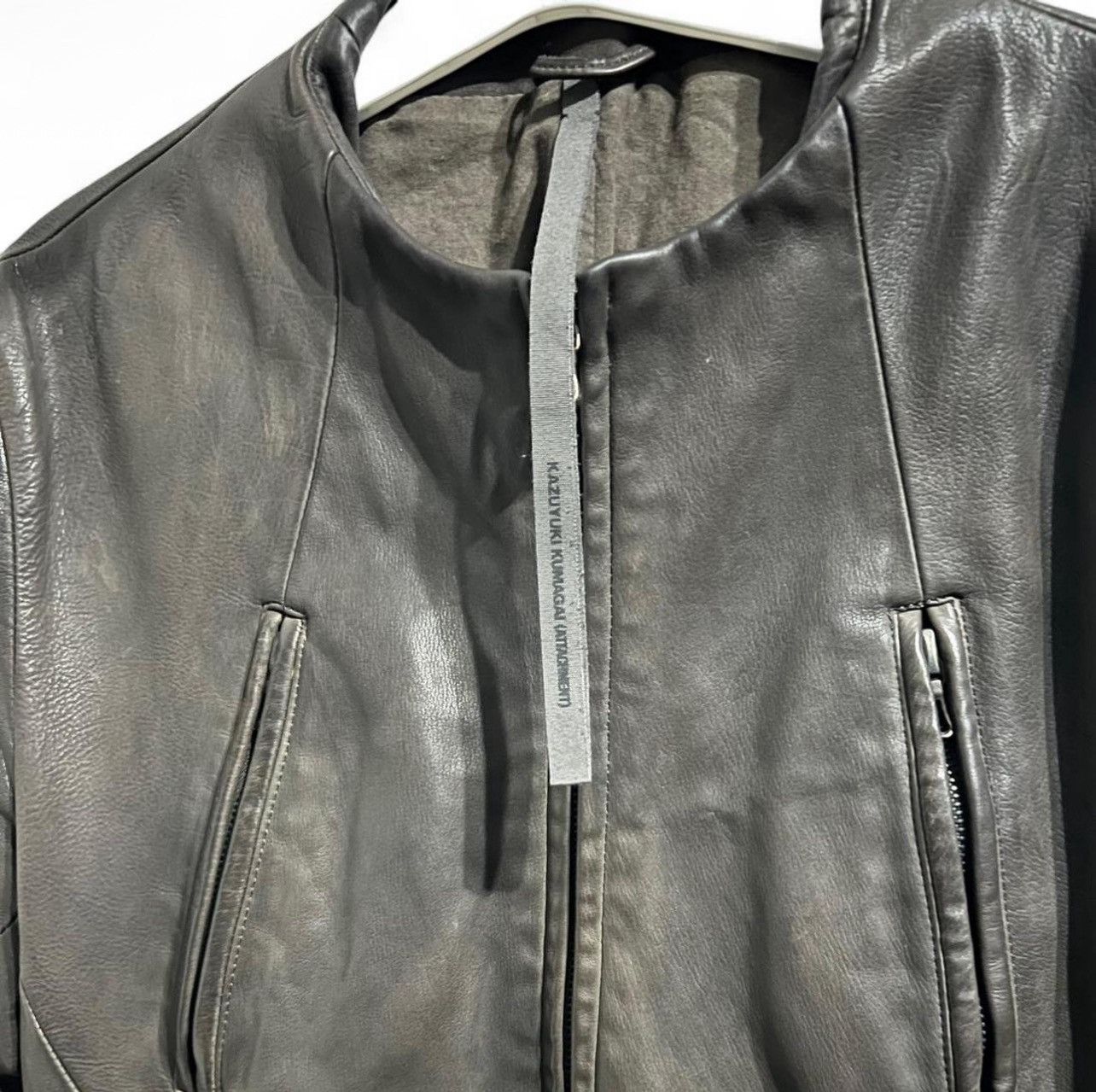 Kazuyuki Kumagai Attachment Kazuyuki Kumagai Attachment Leather Jacket Size US S / EU 44-46 / 1 - 3 Thumbnail