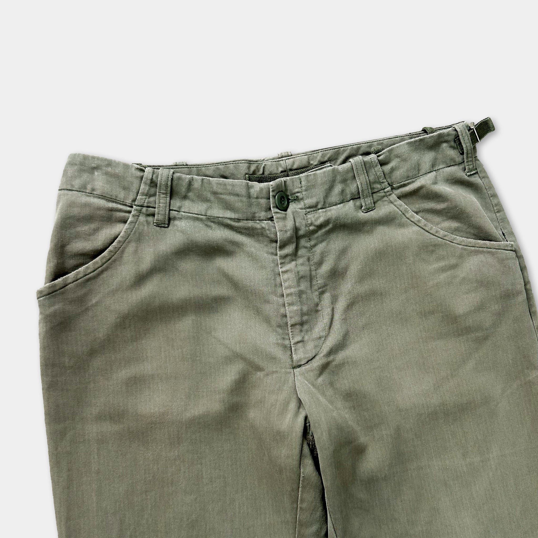 Kapital Helmut Lang Khaki Biker Pants Size US 28 / EU 44 - 2 Thumbnail