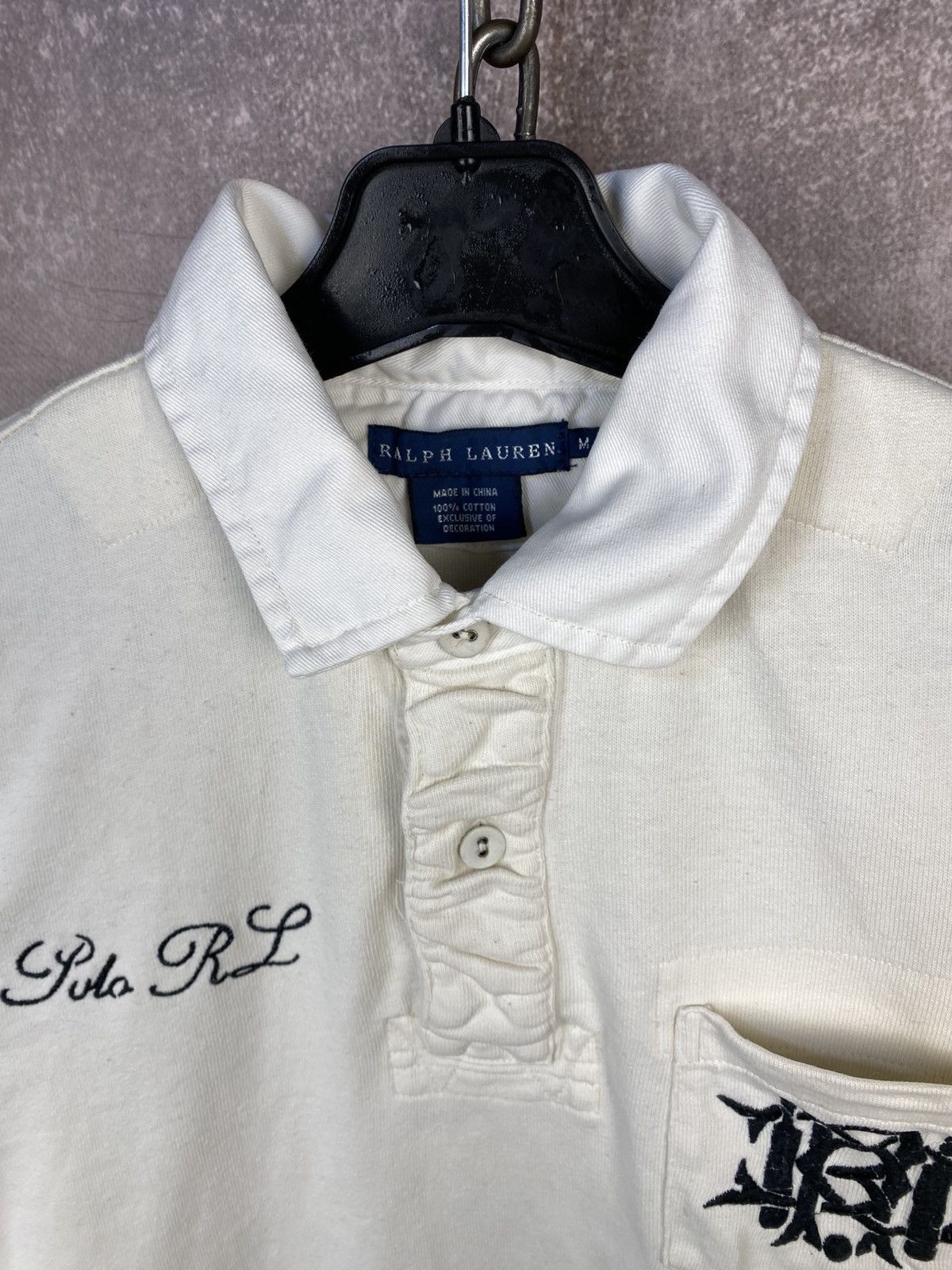 Polo Ralph Lauren Vintage POLO RALPH LAUREN Rugby Long Sleeve Size M / US 6-8 / IT 42-44 - 4 Thumbnail