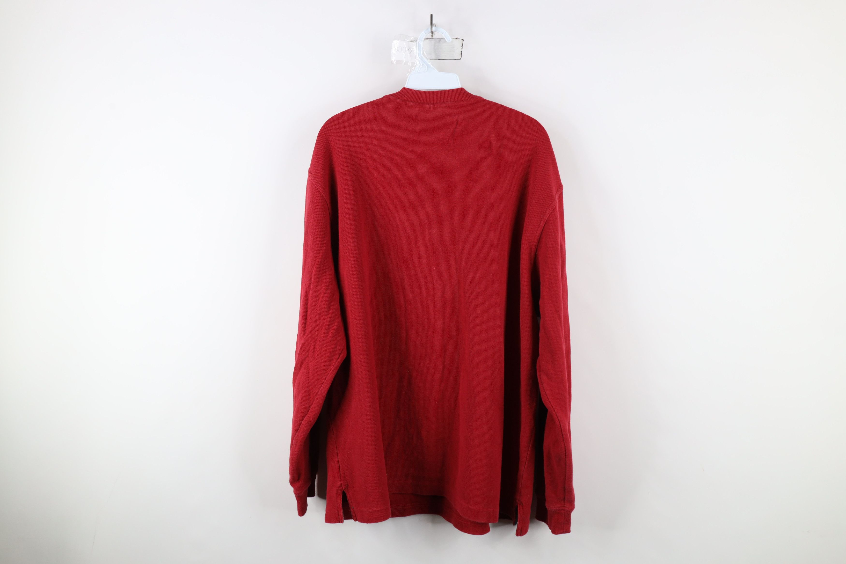 L.L. Bean × Vintage Vintage LL Bean Waffle Knit Long Sleeve Henley T-Shirt Size US L / EU 52-54 / 3 - 10 Thumbnail