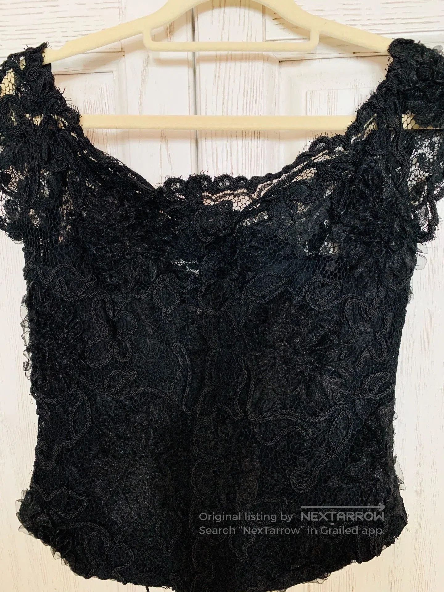 Chanel Chanel Vintage Lace Off-Shoulder Top. Size M / US 6-8 / IT 42-44 - 4 Thumbnail