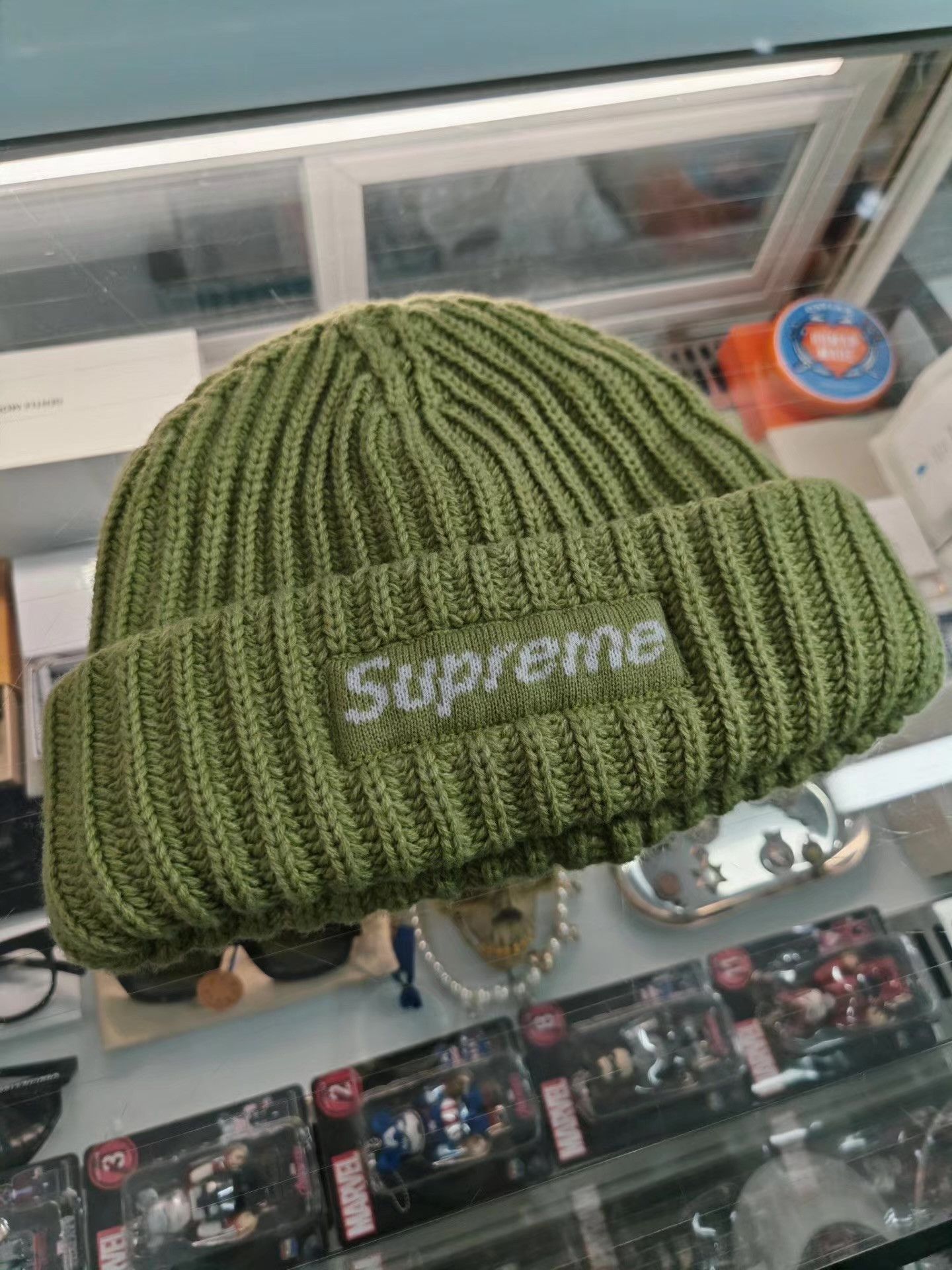 Supreme Supreme Box Logo Heavy Stripe Beanie Q15 Size ONE SIZE - 1 Thumbnail