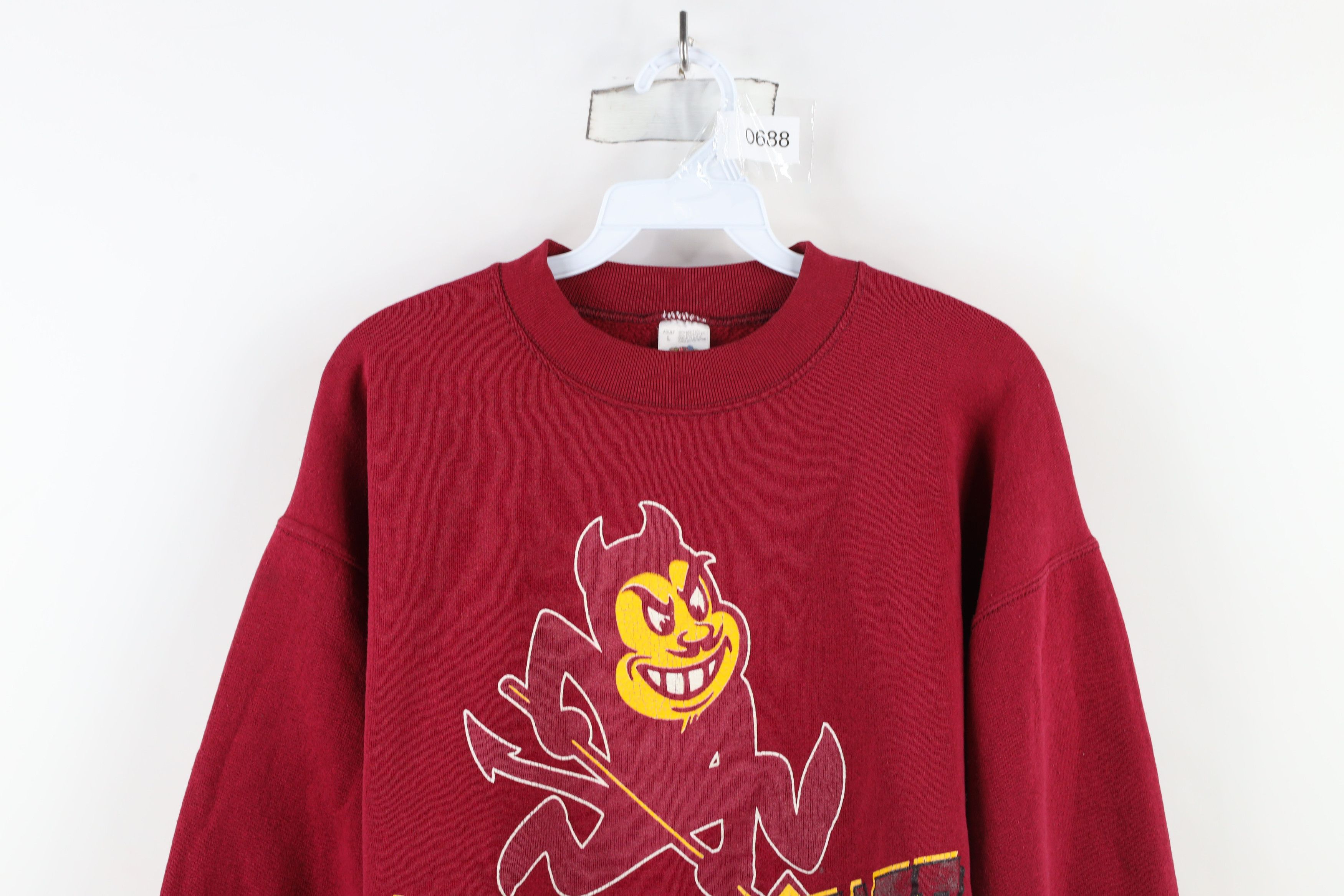 Vintage Vintage 90s Arizona State University Sun Devils Sweatshirt Size US L / EU 52-54 / 3 - 2 Thumbnail