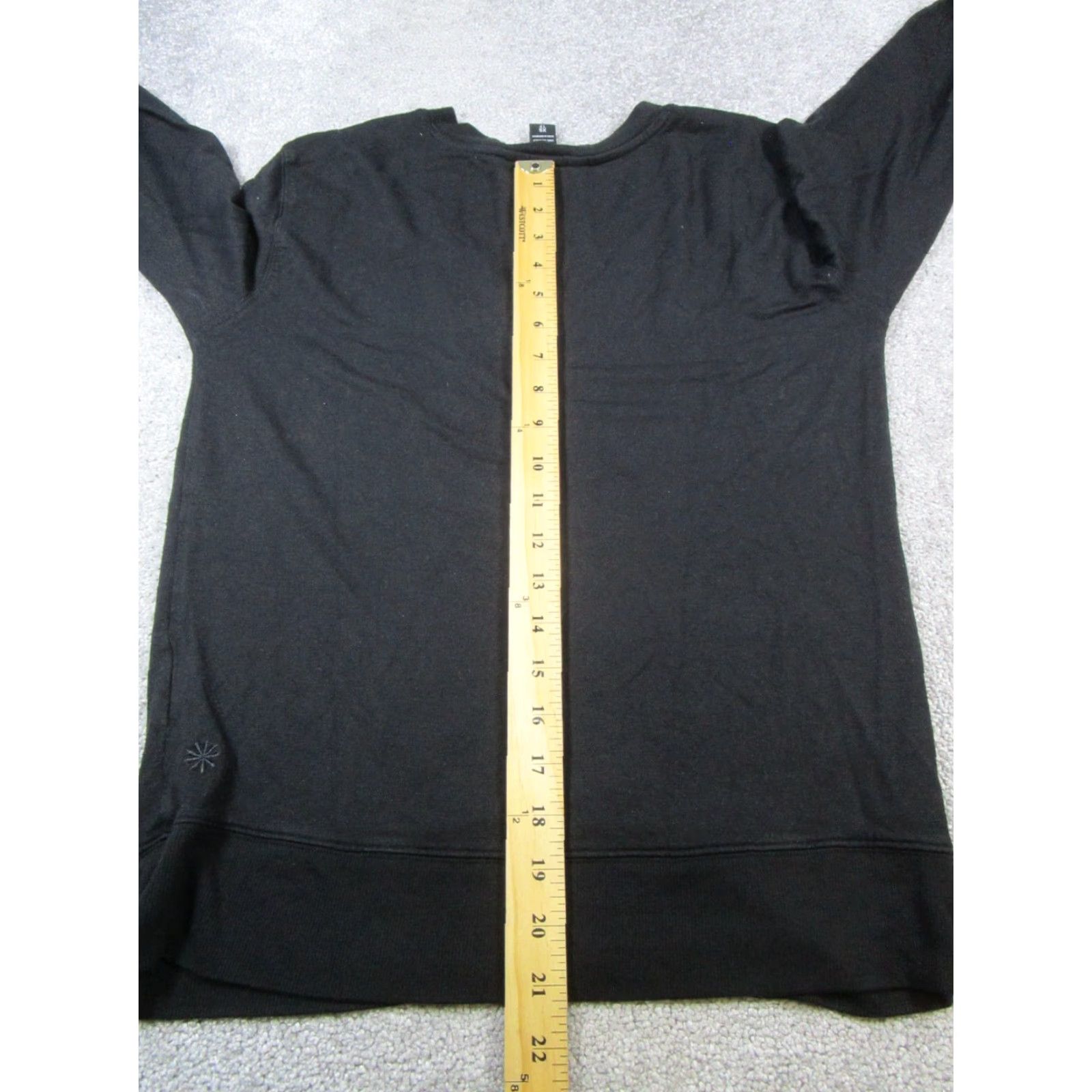 Athleta VINTAGE Athleta Sweater Womens XS Black Pullover Knit Long Sleeve V-Neck Casual Size XS / US 0-2 / IT 36-38 - 7 Thumbnail