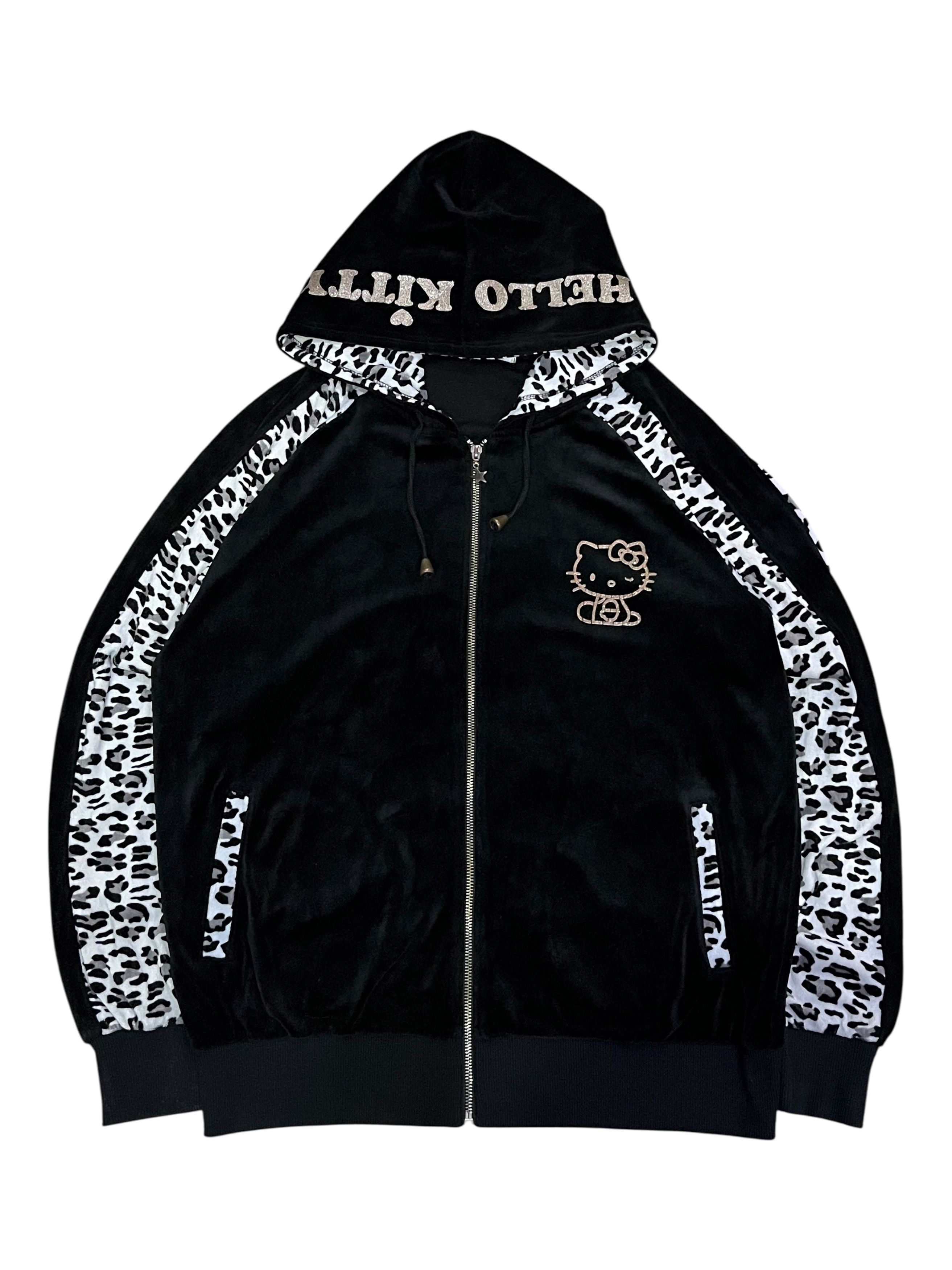 Ne-Net 🔥RARE JAPAN-ONLY HELLO KITTY Velvet Leopard Tracksuit Set Size US L / EU 52-54 / 3 - 4 Thumbnail