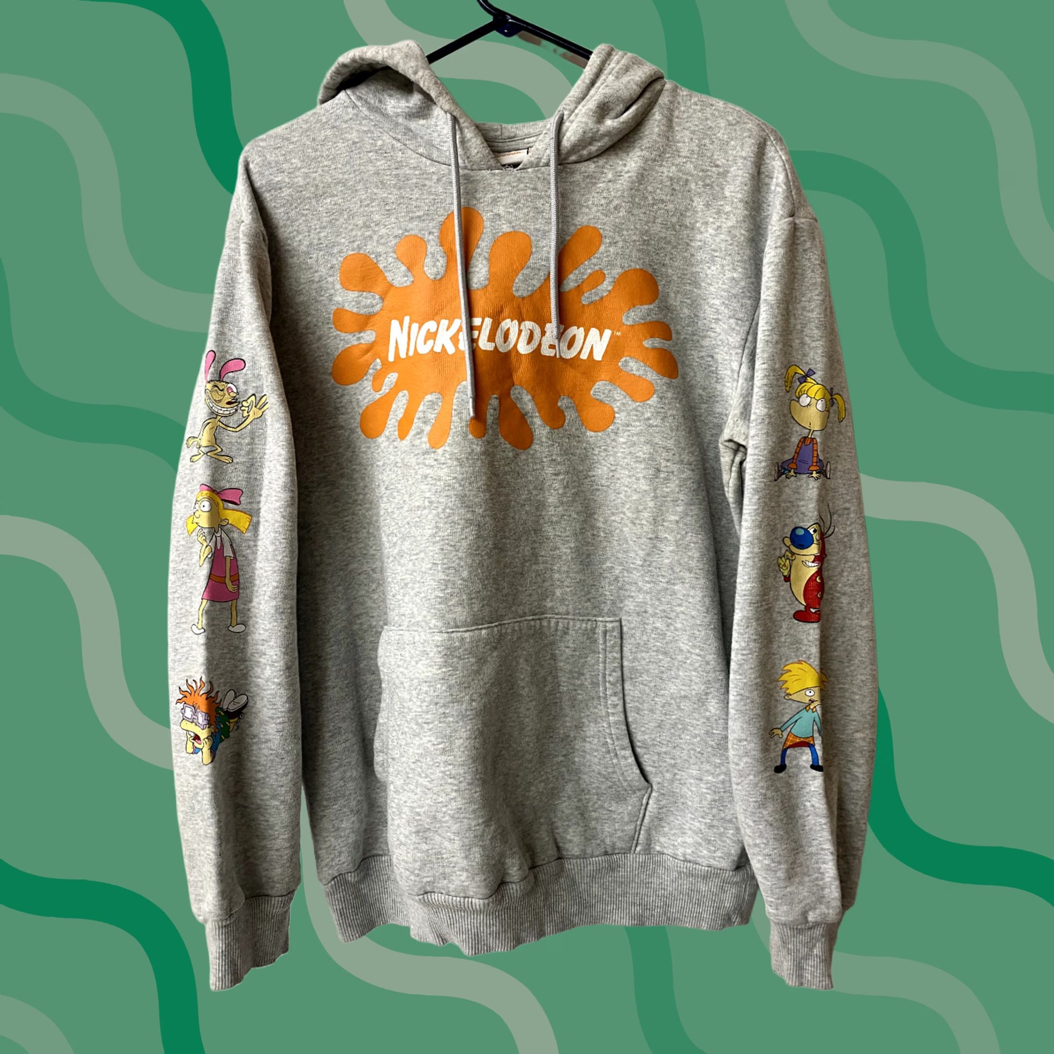 Nickelodeon Nickelodeon Hoodie Mens? Women? Gray Long Sleeve Cartoon B1 Size M / US 6-8 / IT 42-44 - 1 Thumbnail