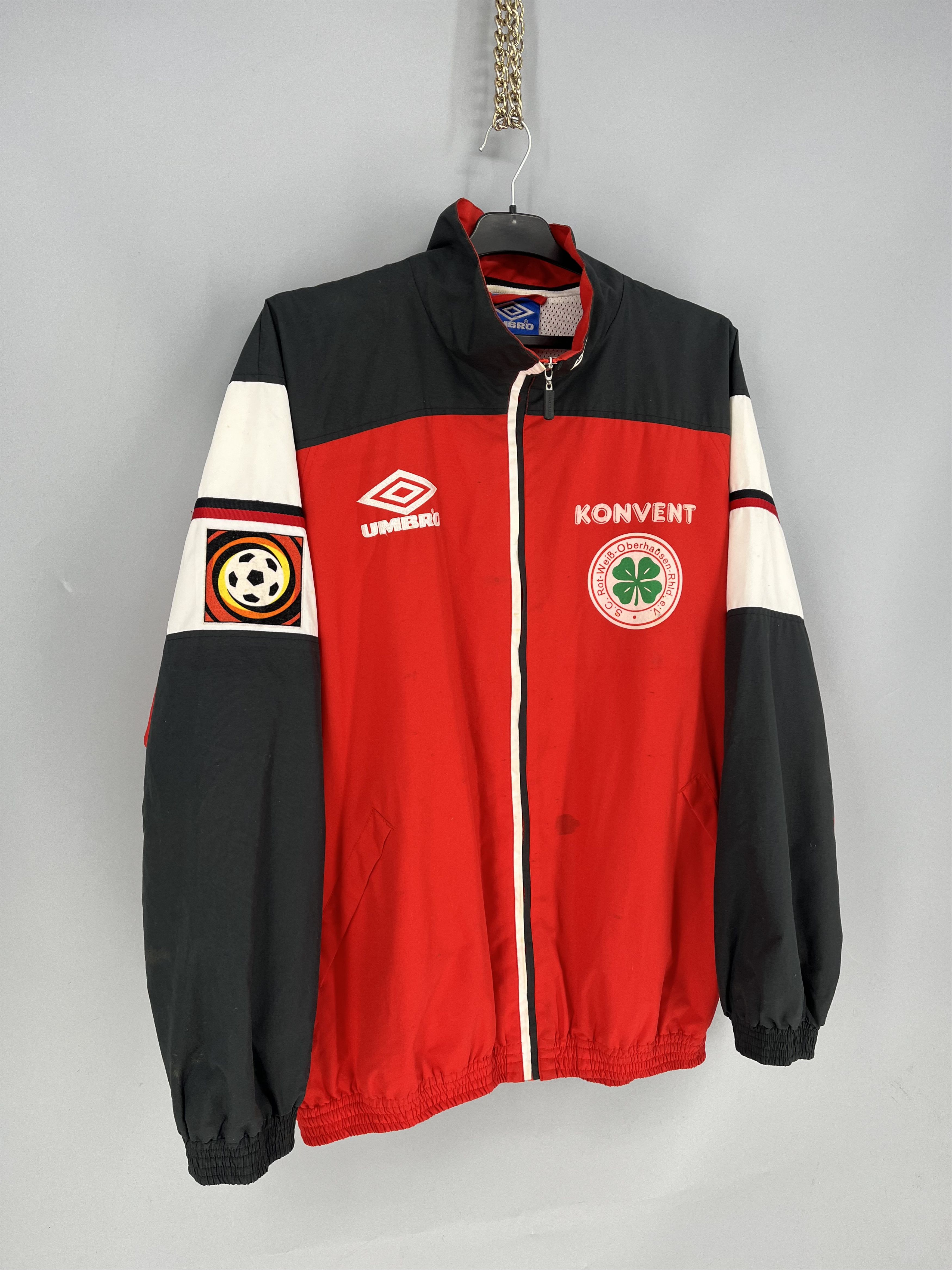 Umbro Vintage Umbro RW Oberhausen KONVENT Soccer Track Jacket Size US XL / EU 56 / 4 - 2 Thumbnail