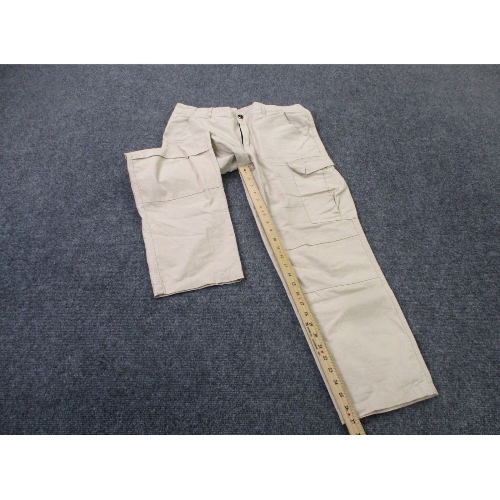 Carhartt Carhartt Pants Mens S Beige Cargo Canvas Carpenter Workwear Outdoors Logo Size US 29 - 3 Thumbnail