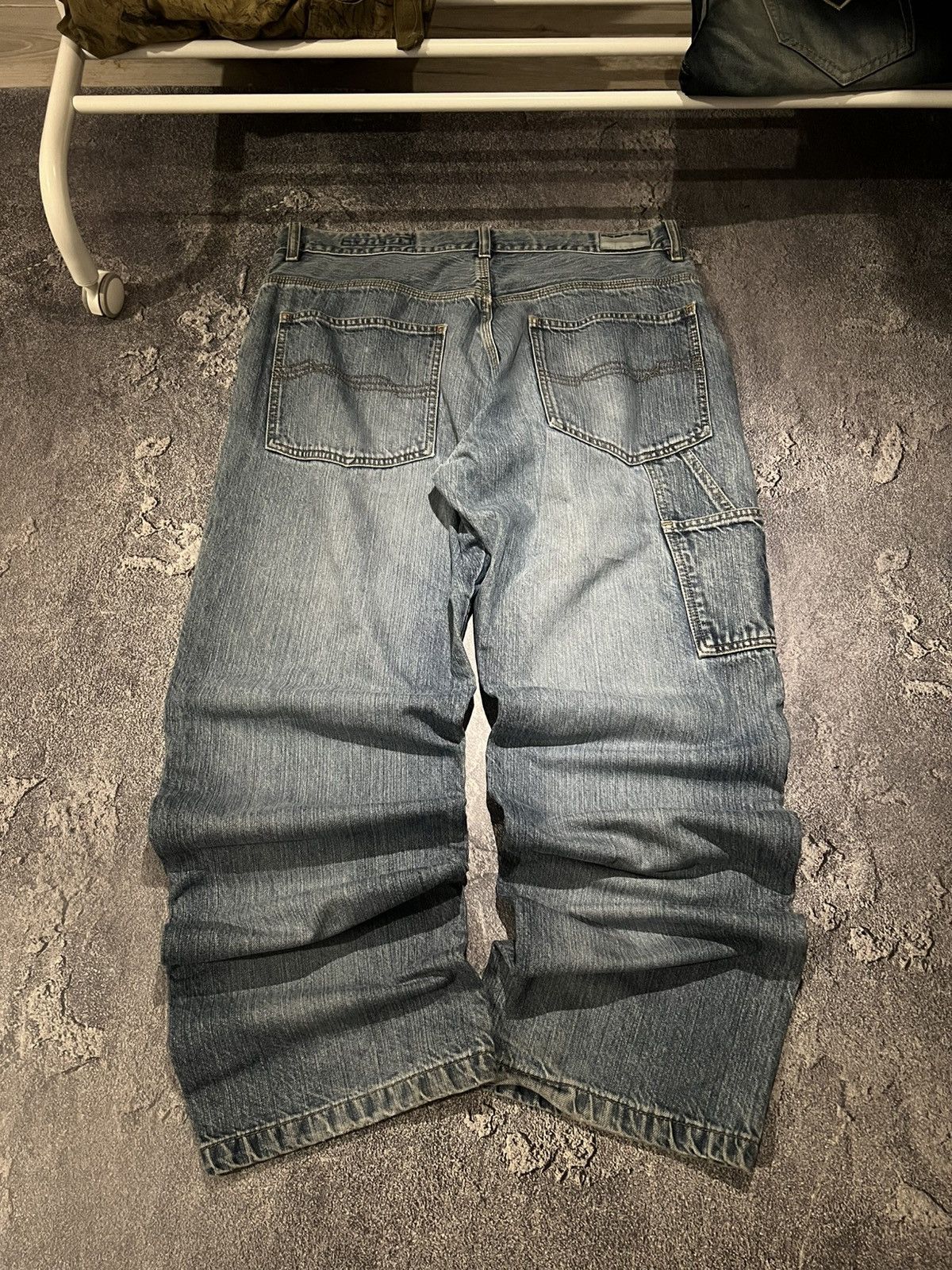 Vintage Washed Vintage Workwear Carpenter Jean Retro Style 90s Size US 35 - 1 Thumbnail