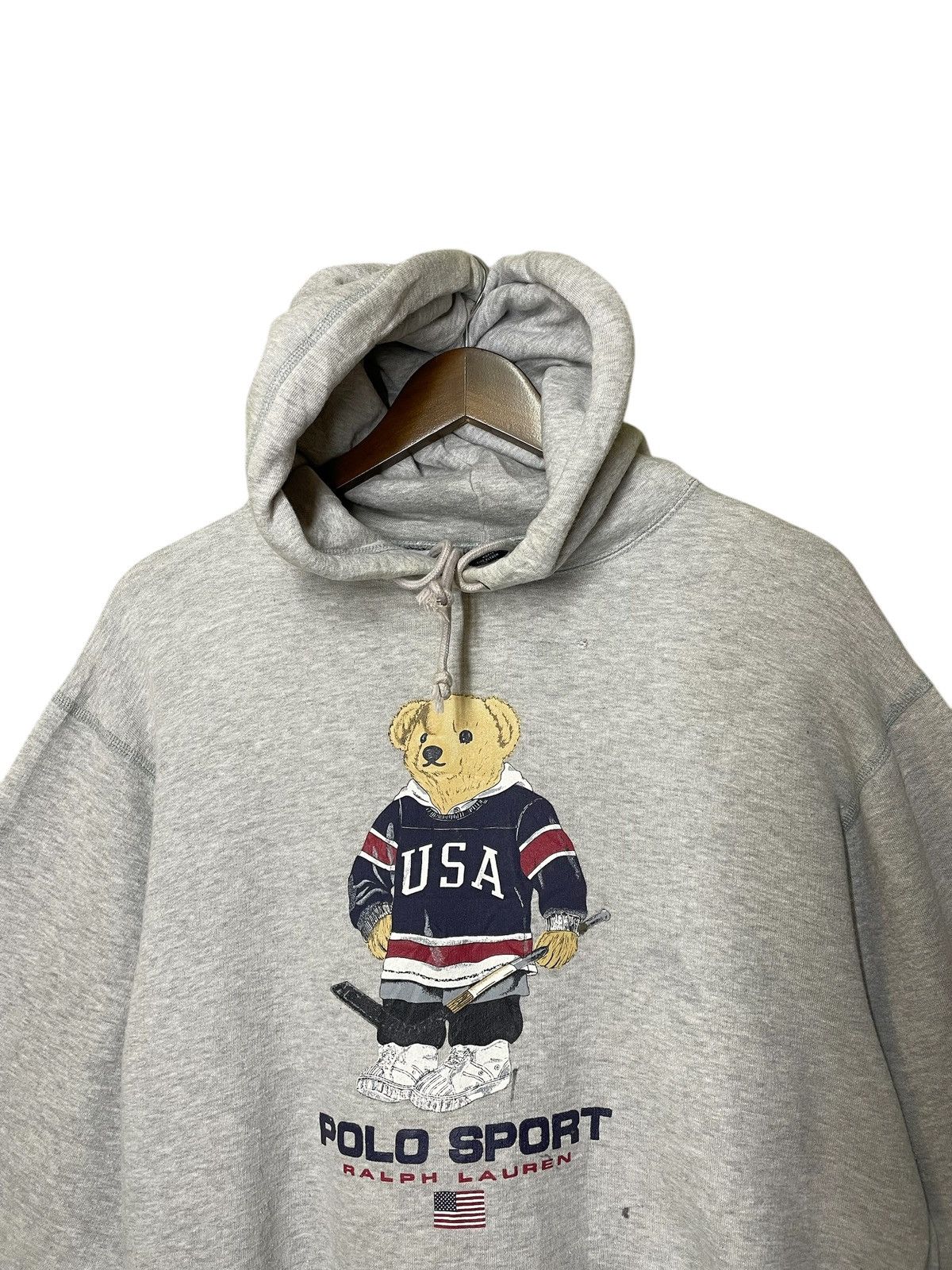 VINTAGE Polo sport Bear Hoodie Sweatshirt