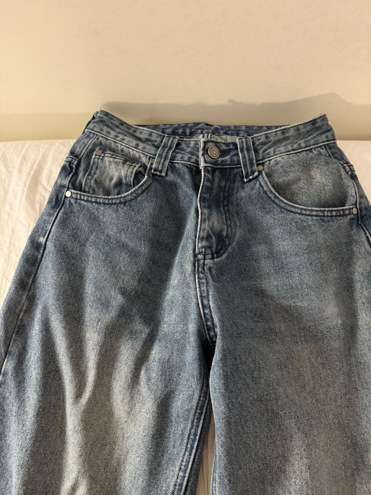 Other Wide Leg Baggy Jeans Small Size 25" / US 0 / IT 36 - 4 Thumbnail