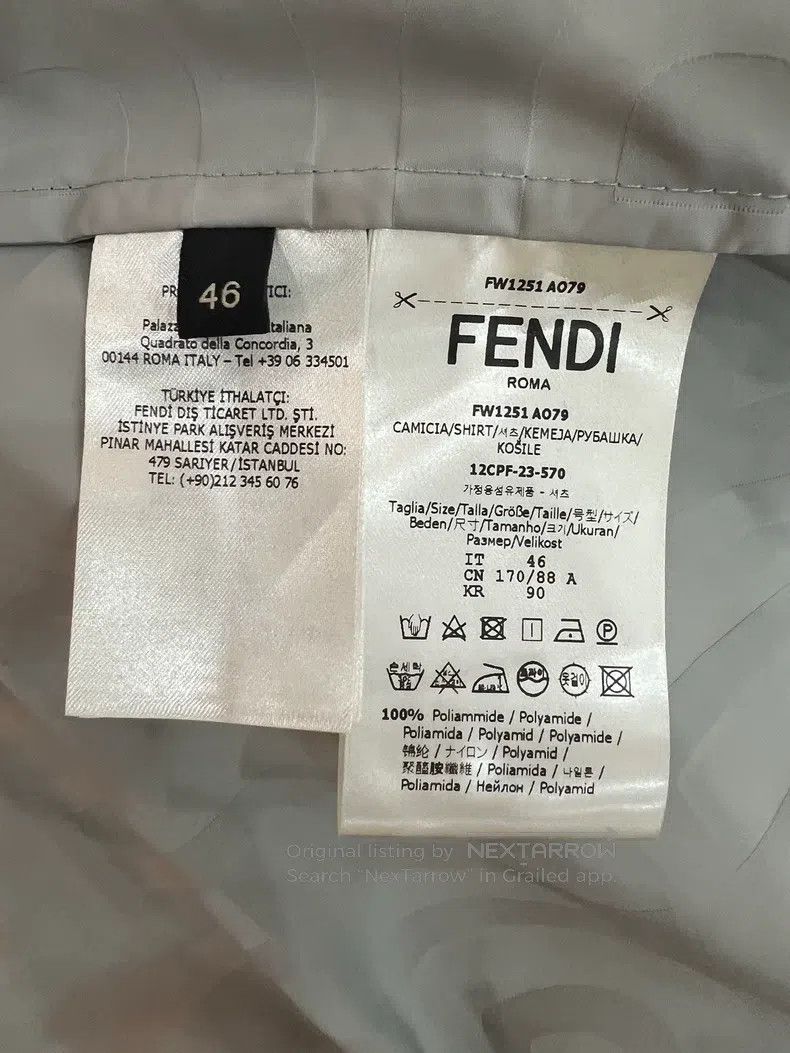 Fendi Fendi Solid color pointed collar short sleeve shirt Size US S / EU 44-46 / 1 - 4 Thumbnail